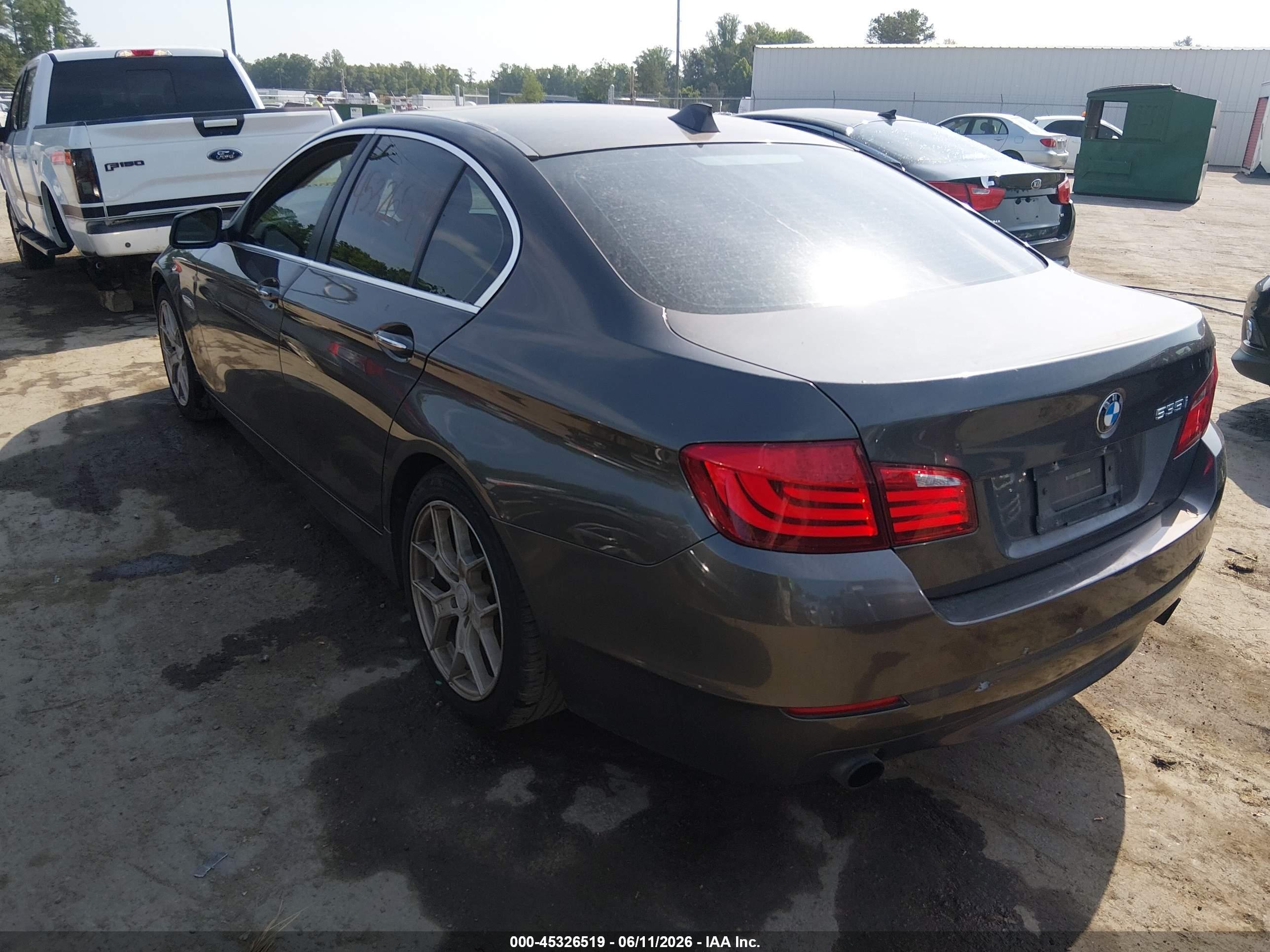 2011 Bmw 535i   Gray vin: WBAFR7C56BC607308
