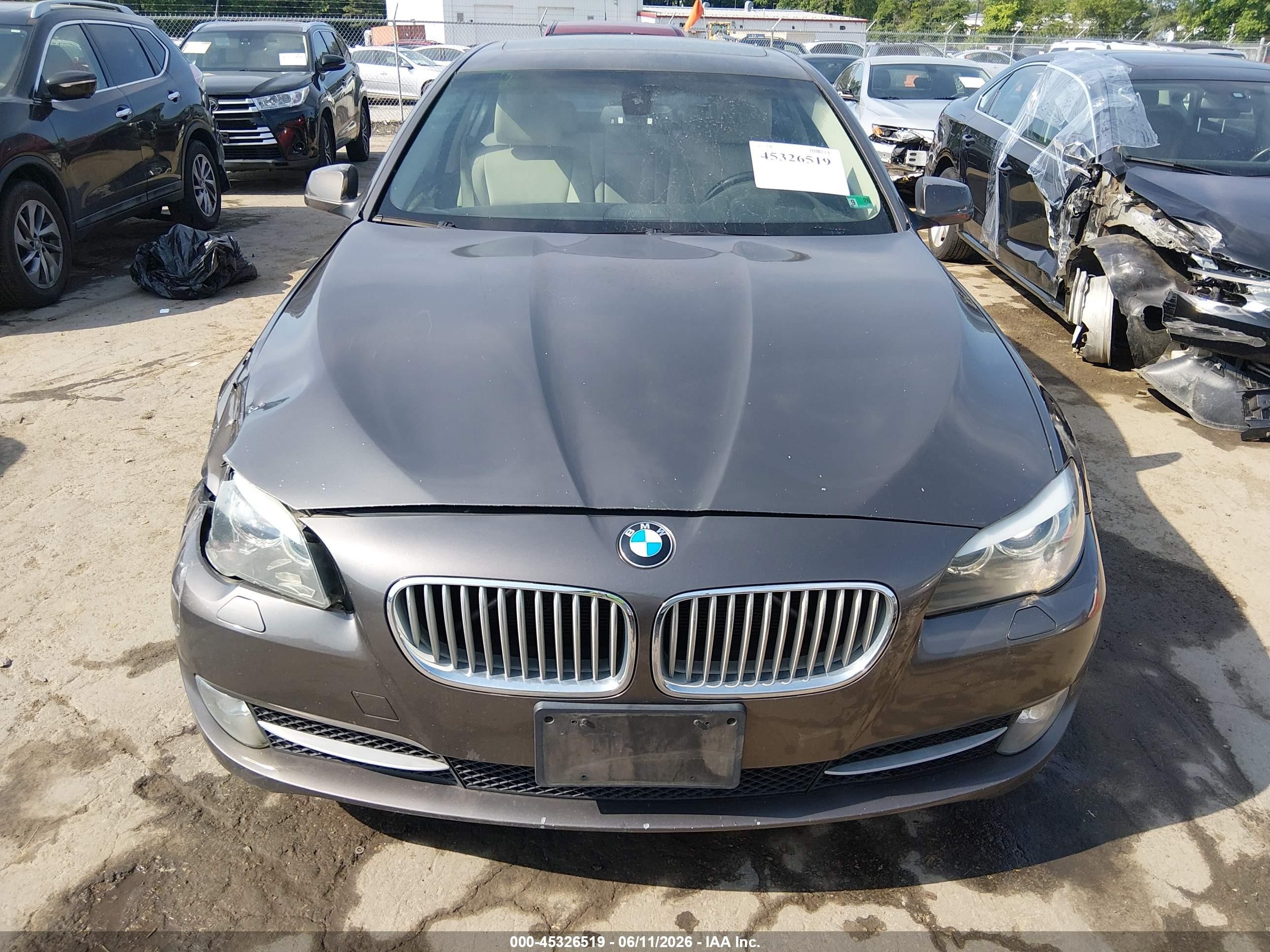 2011 Bmw 535i   Gray vin: WBAFR7C56BC607308