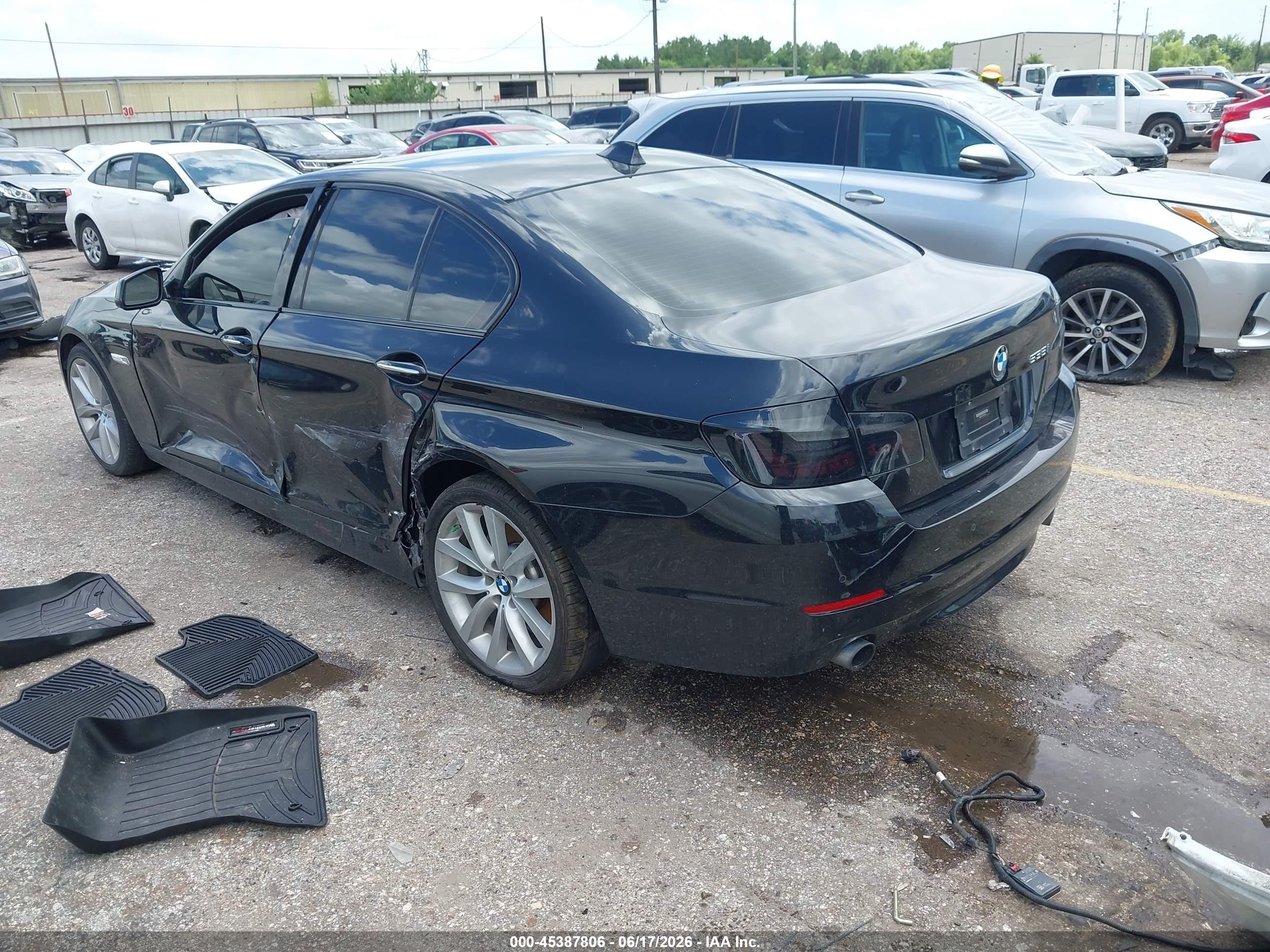 2012 Bmw 535i Black vin: WBAFR7C56CC813066