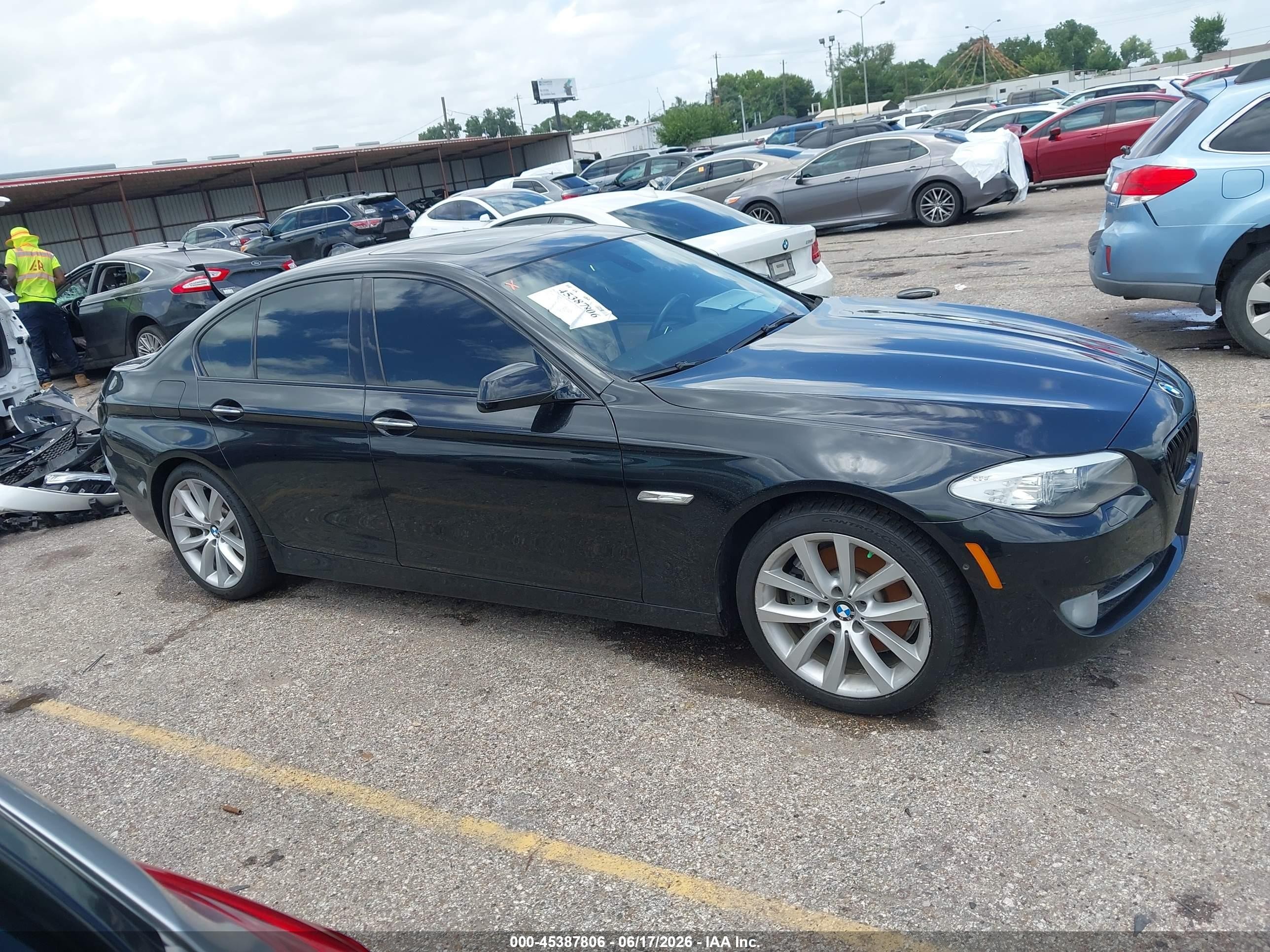 2012 Bmw 535i Black vin: WBAFR7C56CC813066