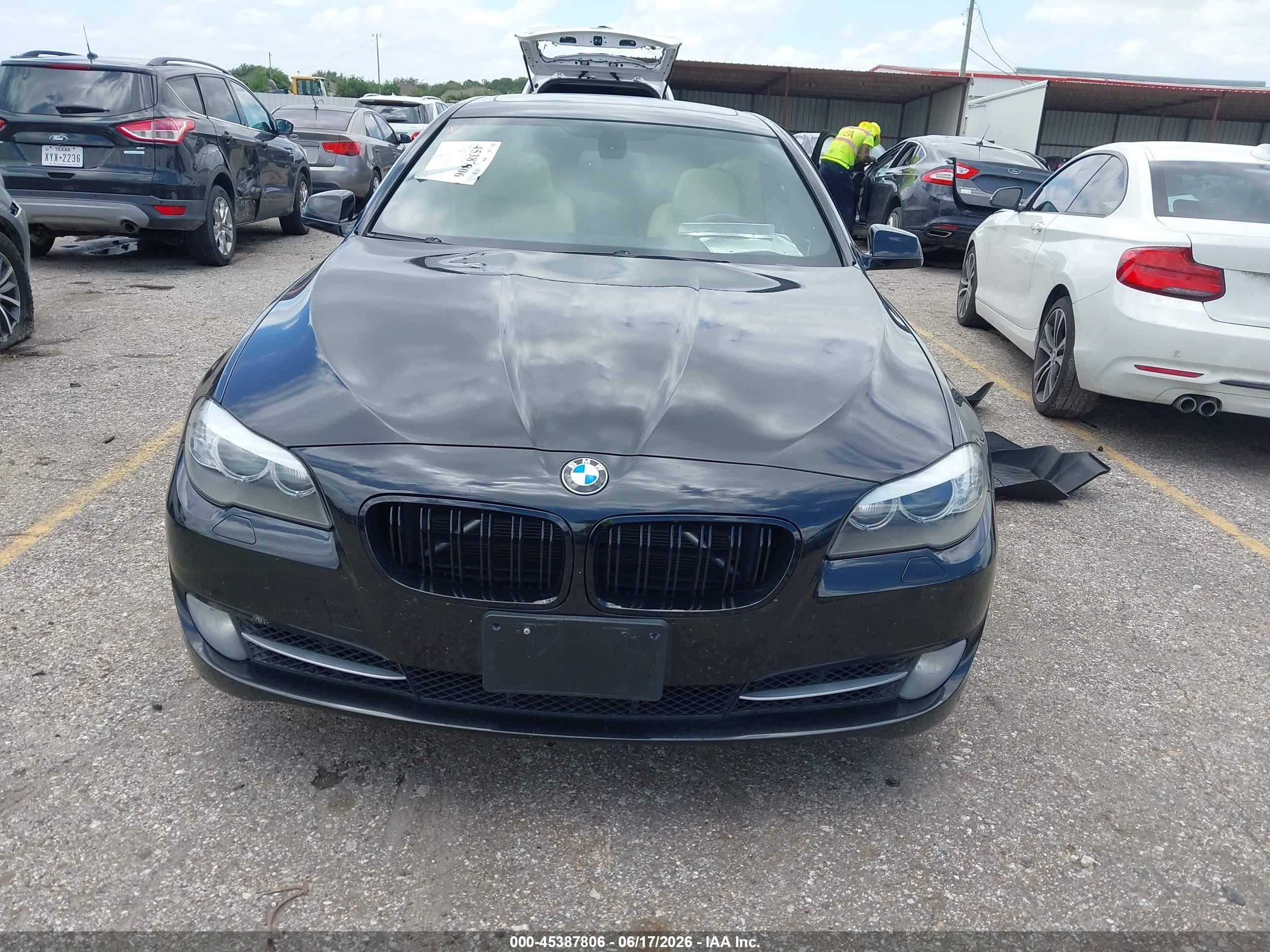 2012 Bmw 535i Black vin: WBAFR7C56CC813066