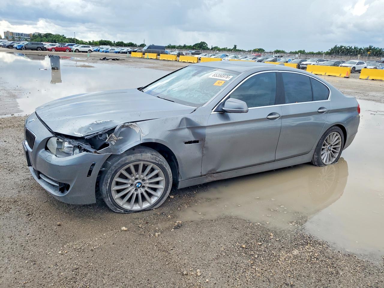 2012 Bmw 535 I Silver vin: WBAFR7C56CC813388