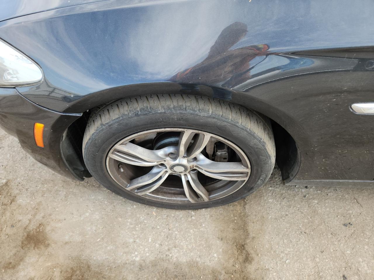 2012 Bmw 535 I Black vin: WBAFR7C56CC815710 Damage: Left Front Wheel, Curb Rash, > 12 Inches
