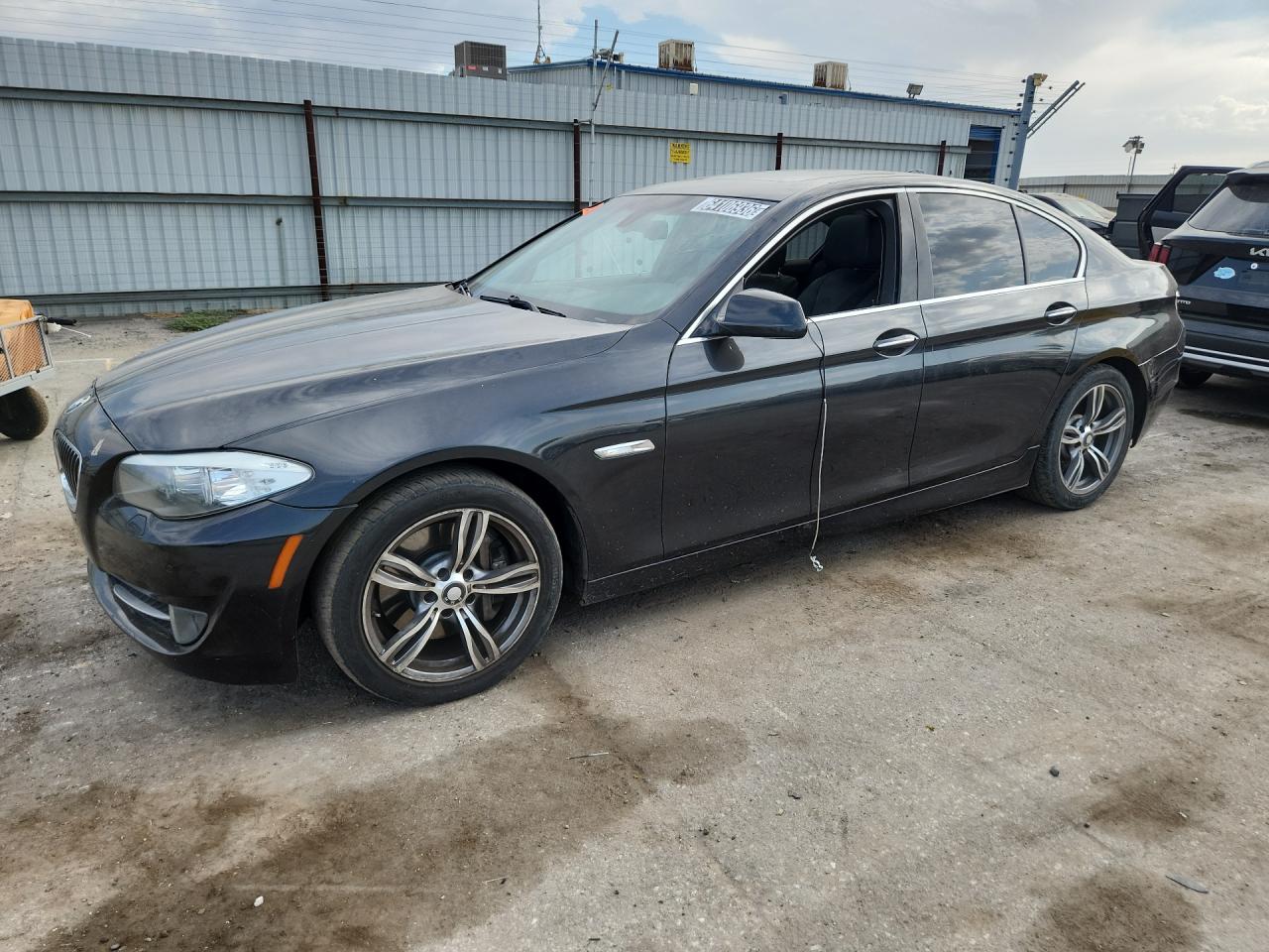 2012 Bmw 535 I Black vin: WBAFR7C56CC815710 Damage: Left Front Door Glass, Missing, Replacement Required