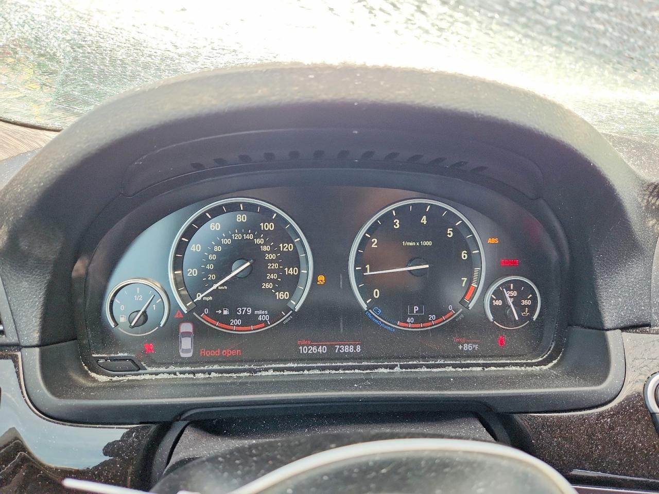 2012 Bmw 535 I Серый vin: WBAFR7C56CC815934