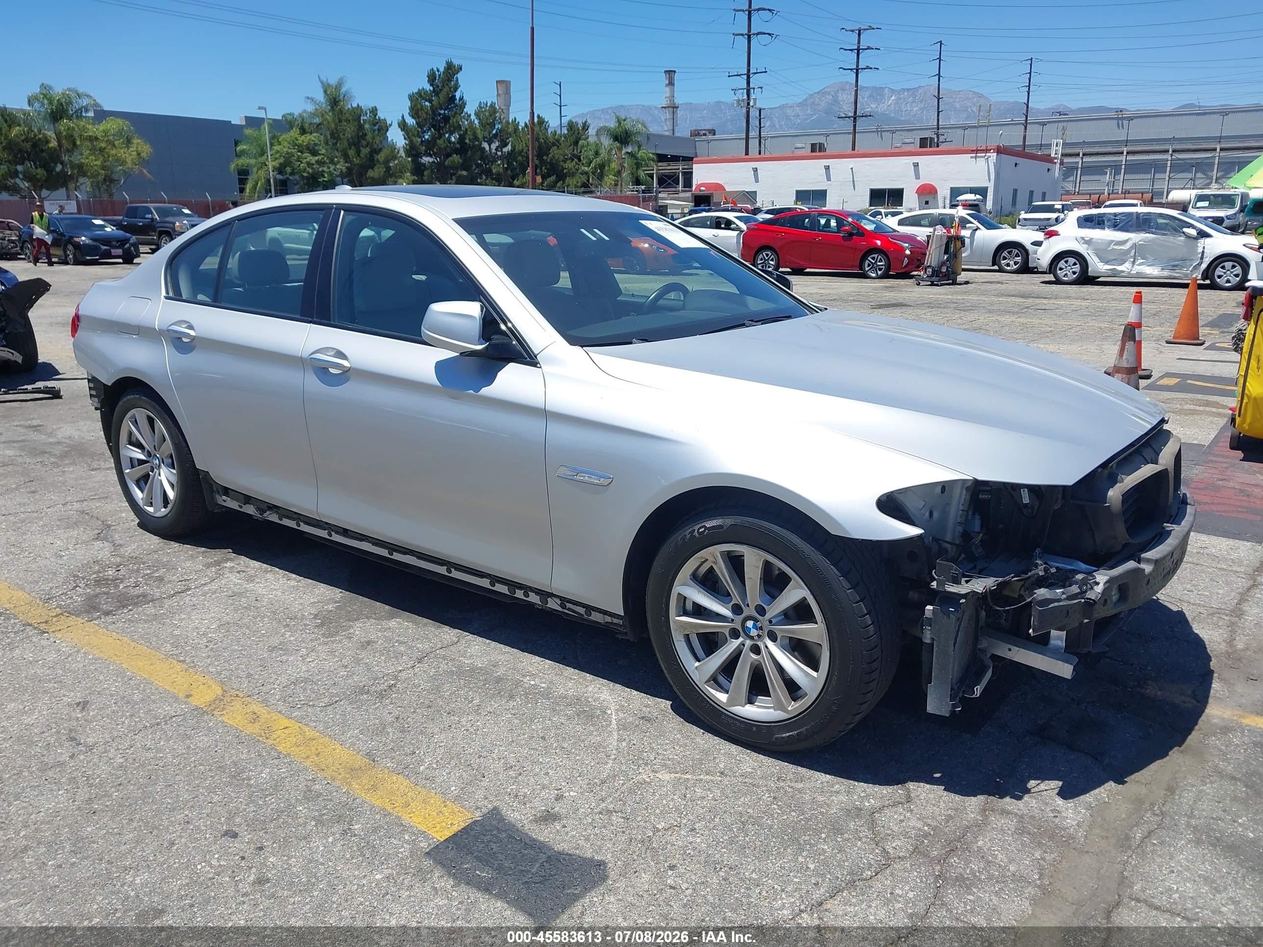 2013 Bmw 535i   Silver vin: WBAFR7C56DC822450