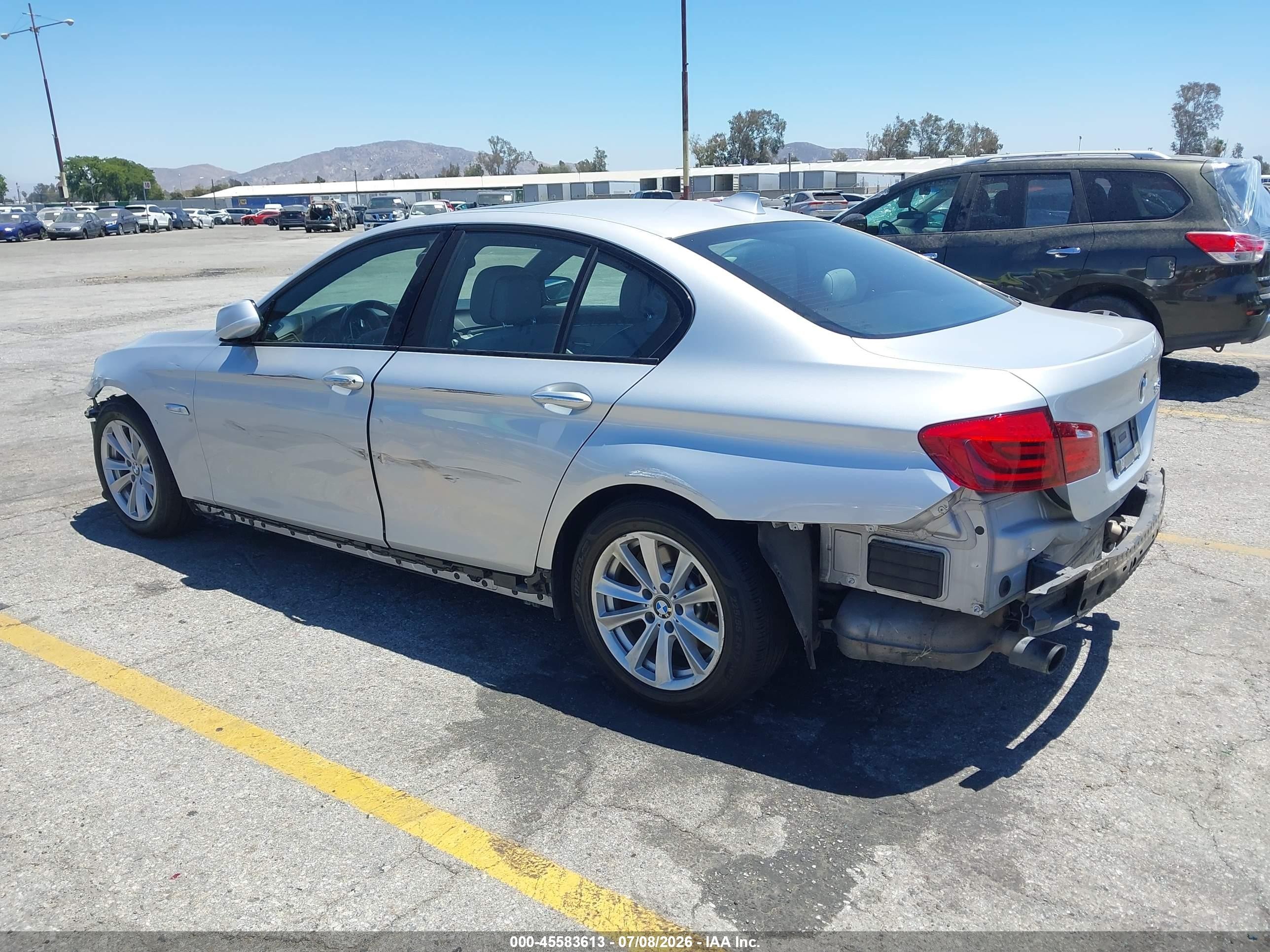 2013 Bmw 535i   Silver vin: WBAFR7C56DC822450