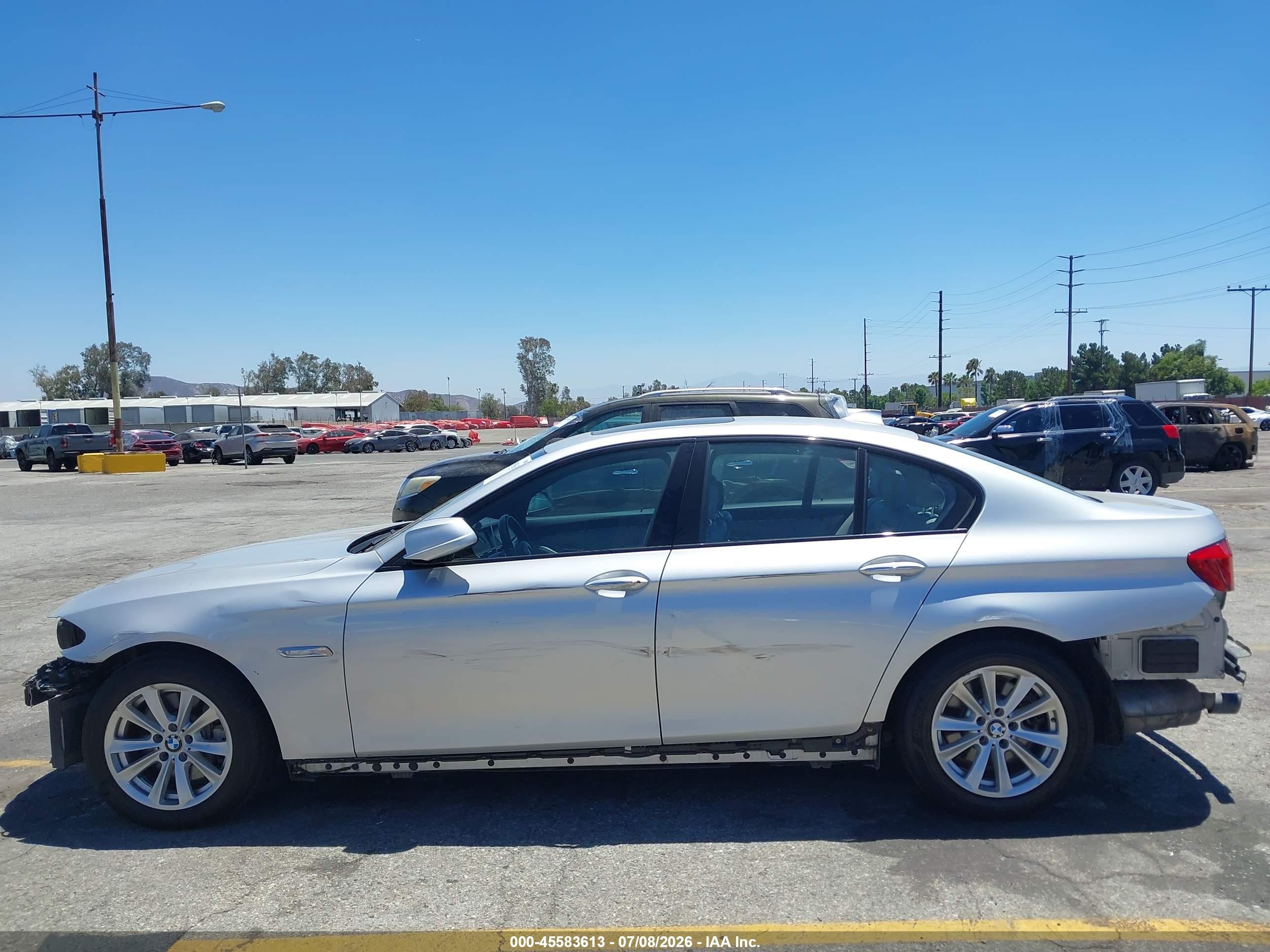 2013 Bmw 535i   Silver vin: WBAFR7C56DC822450