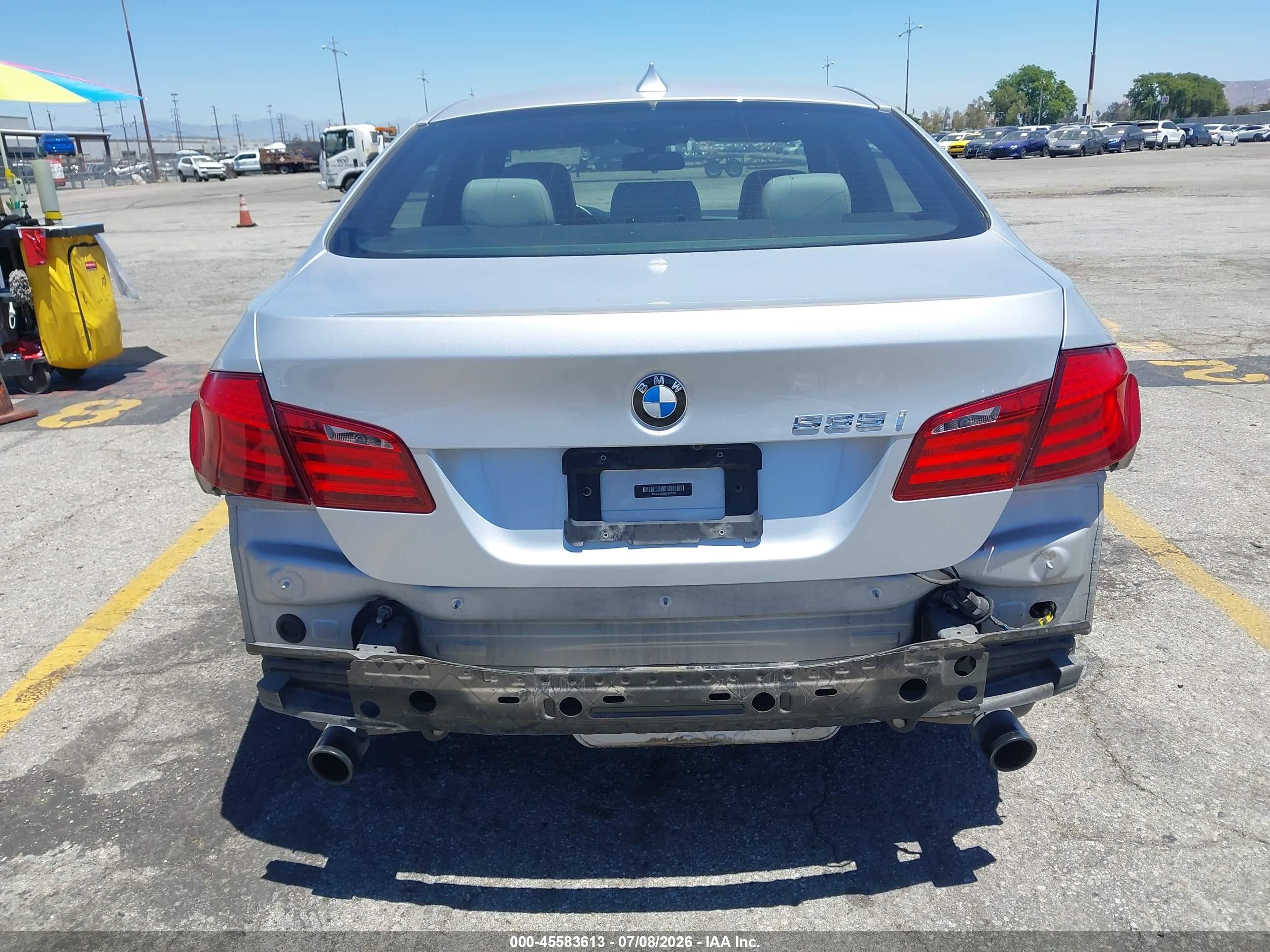 2013 Bmw 535i   Silver vin: WBAFR7C56DC822450