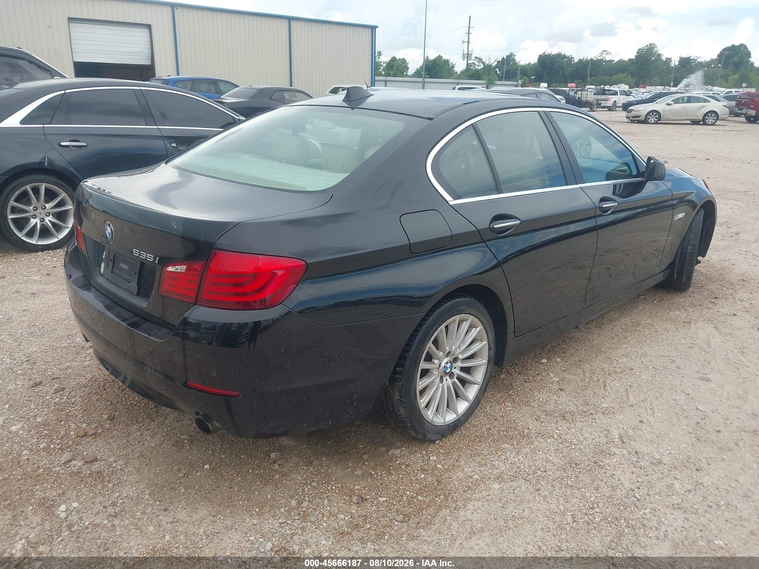 2013 Bmw 535i   Black vin: WBAFR7C56DC823145