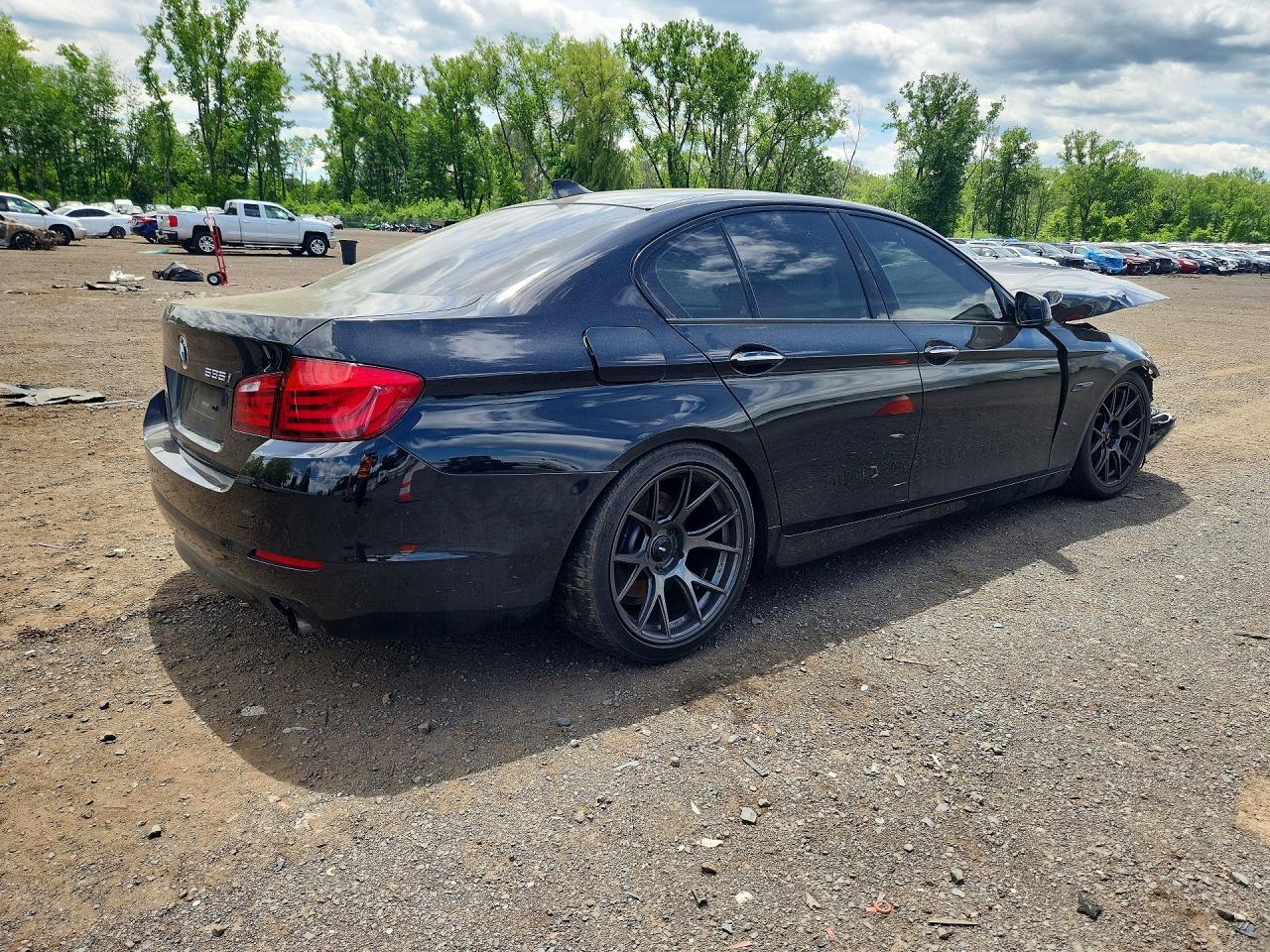 2011 Bmw 535 I Черный vin: WBAFR7C57BC267876
