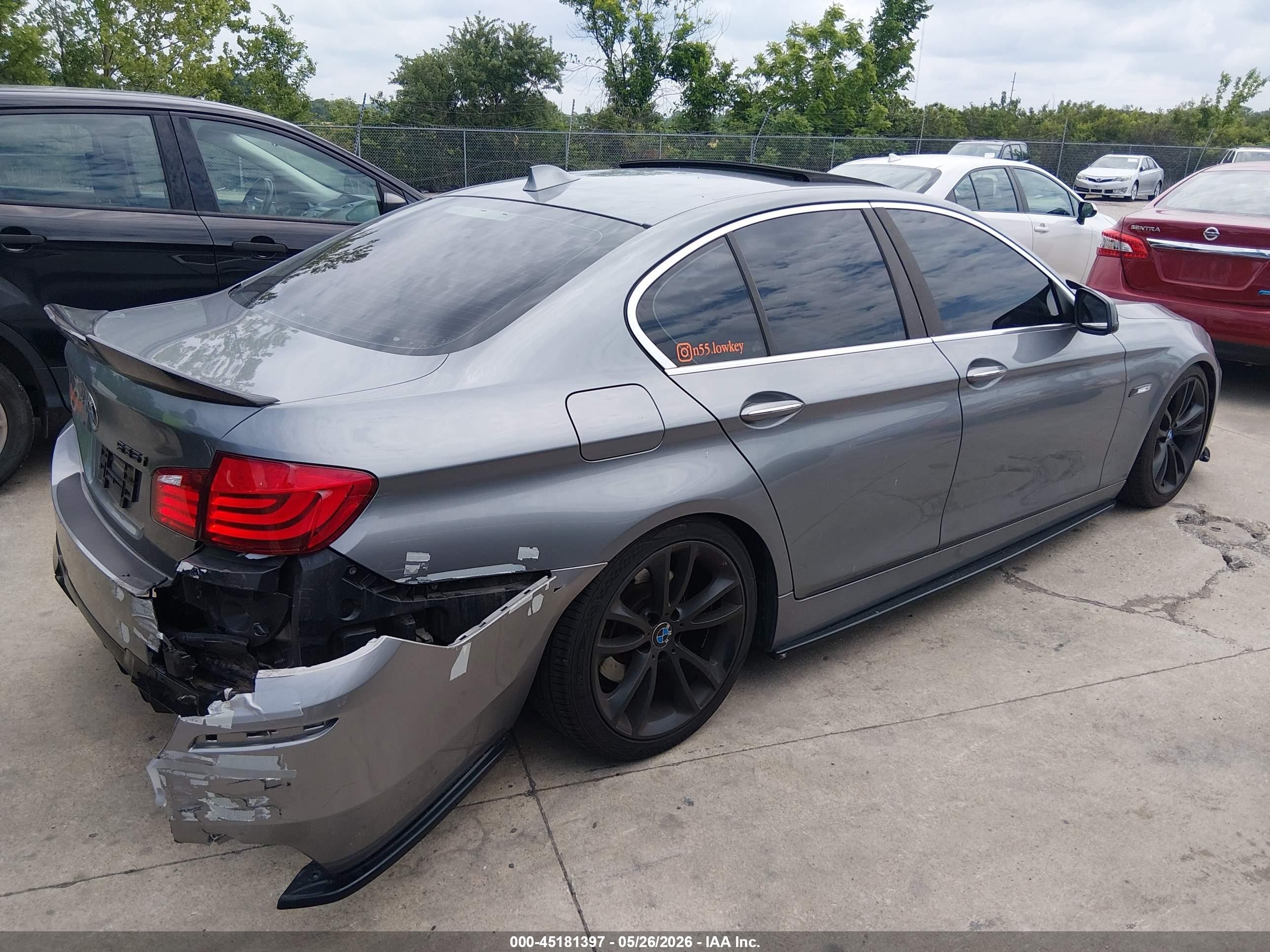 2011 Bmw 535i   Gray vin: WBAFR7C57BC603185
