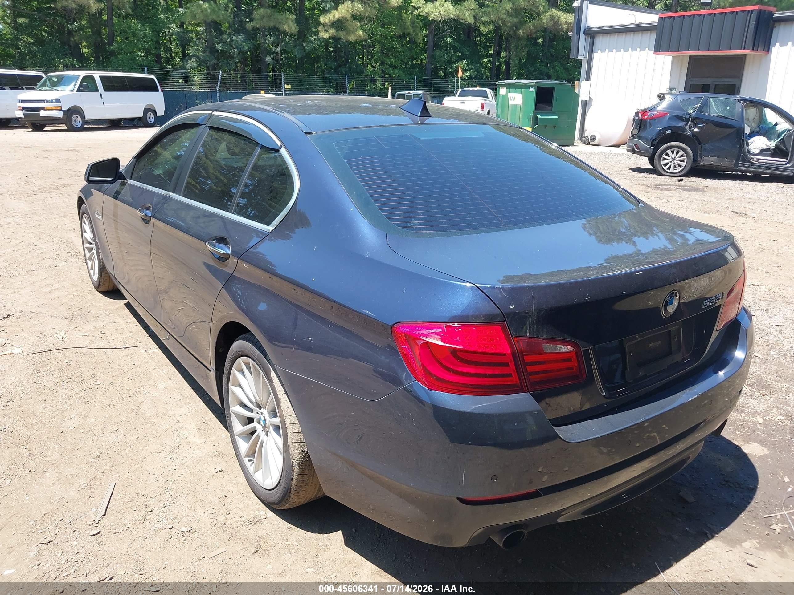 2011 Bmw 535i   Dark Blue vin: WBAFR7C57BC807582