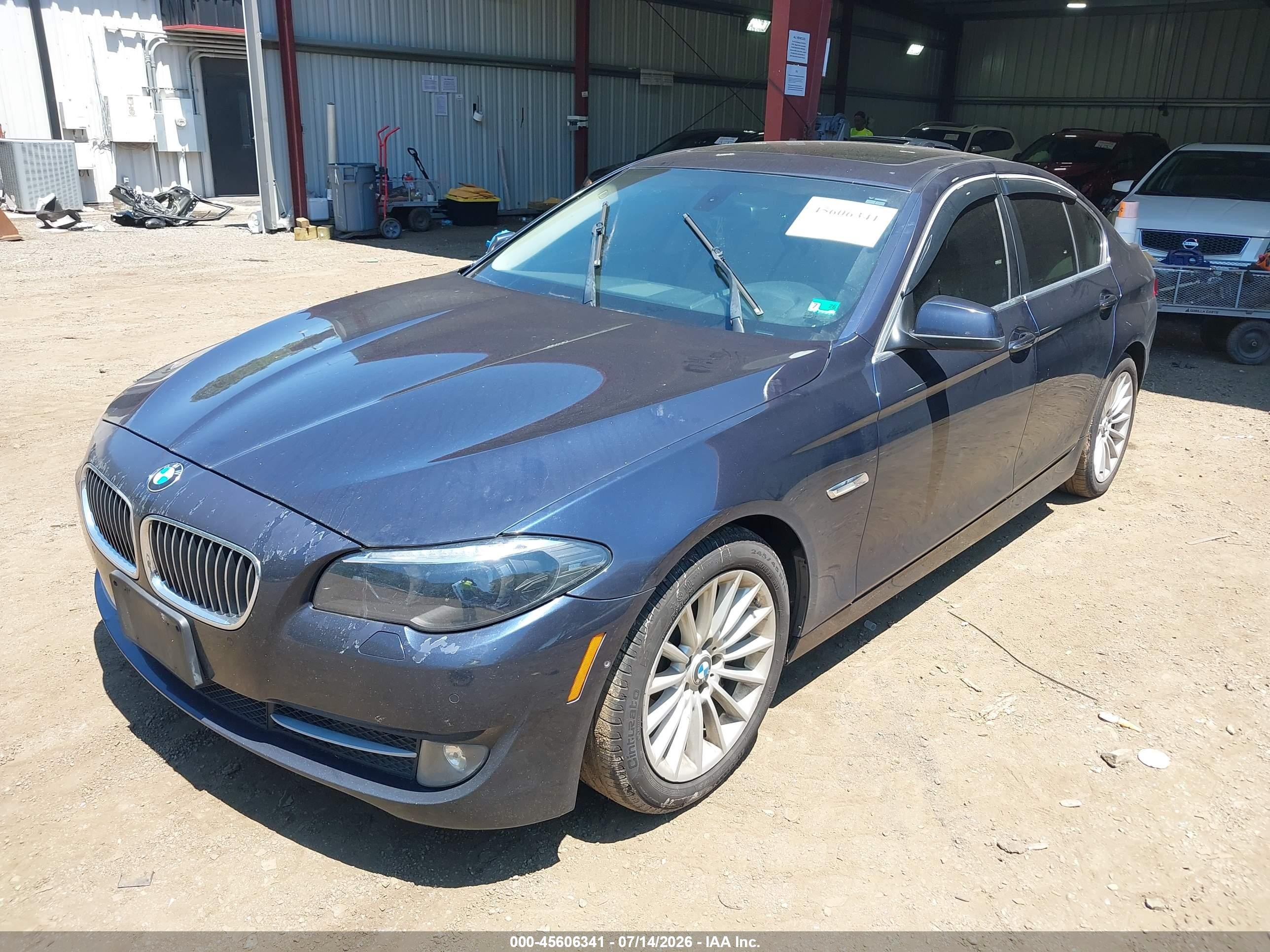 2011 Bmw 535i   Dark Blue vin: WBAFR7C57BC807582