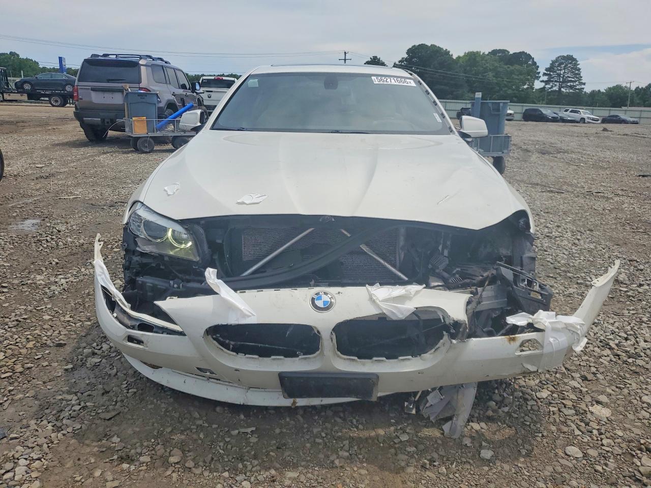 2012 Bmw 535 I White vin: WBAFR7C57CC813139
