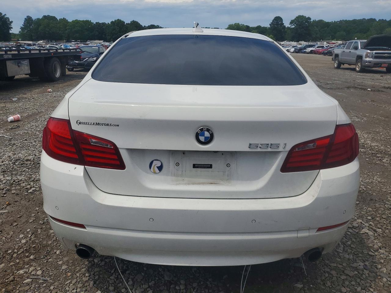 2012 Bmw 535 I White vin: WBAFR7C57CC813139