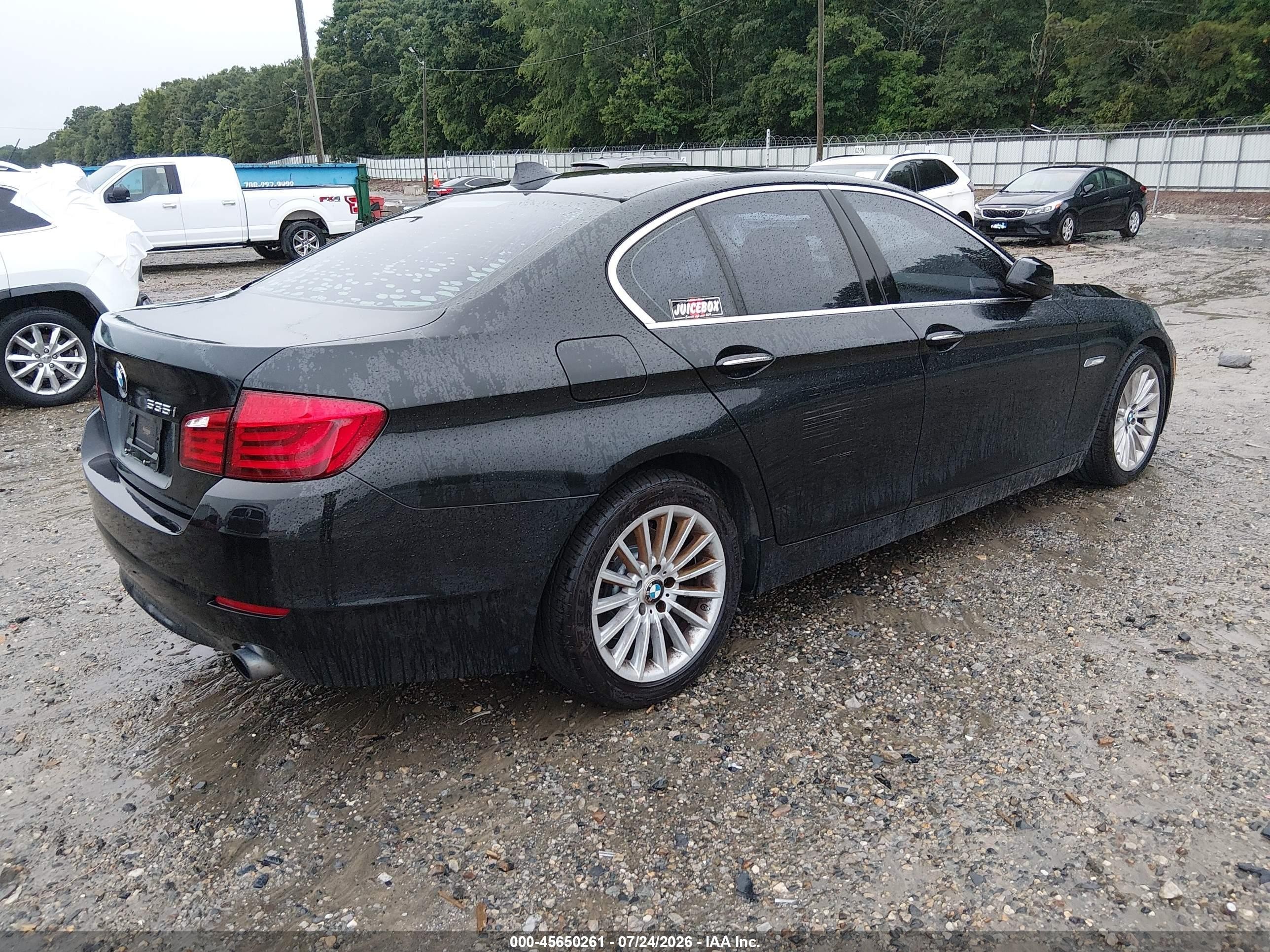 2013 Bmw 535i   Black vin: WBAFR7C57DC818617