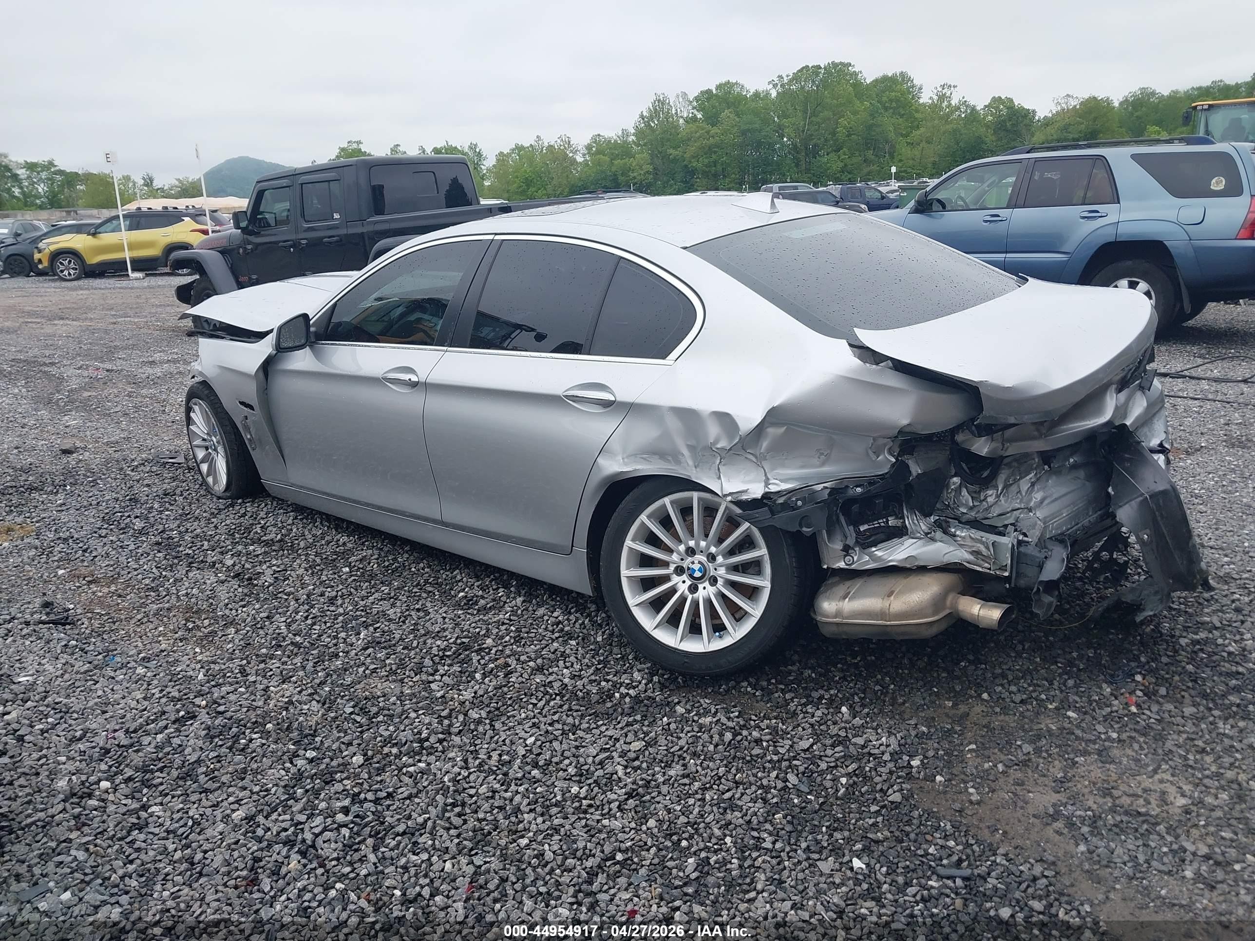 2013 Bmw 535i Silver vin: WBAFR7C57DC823218