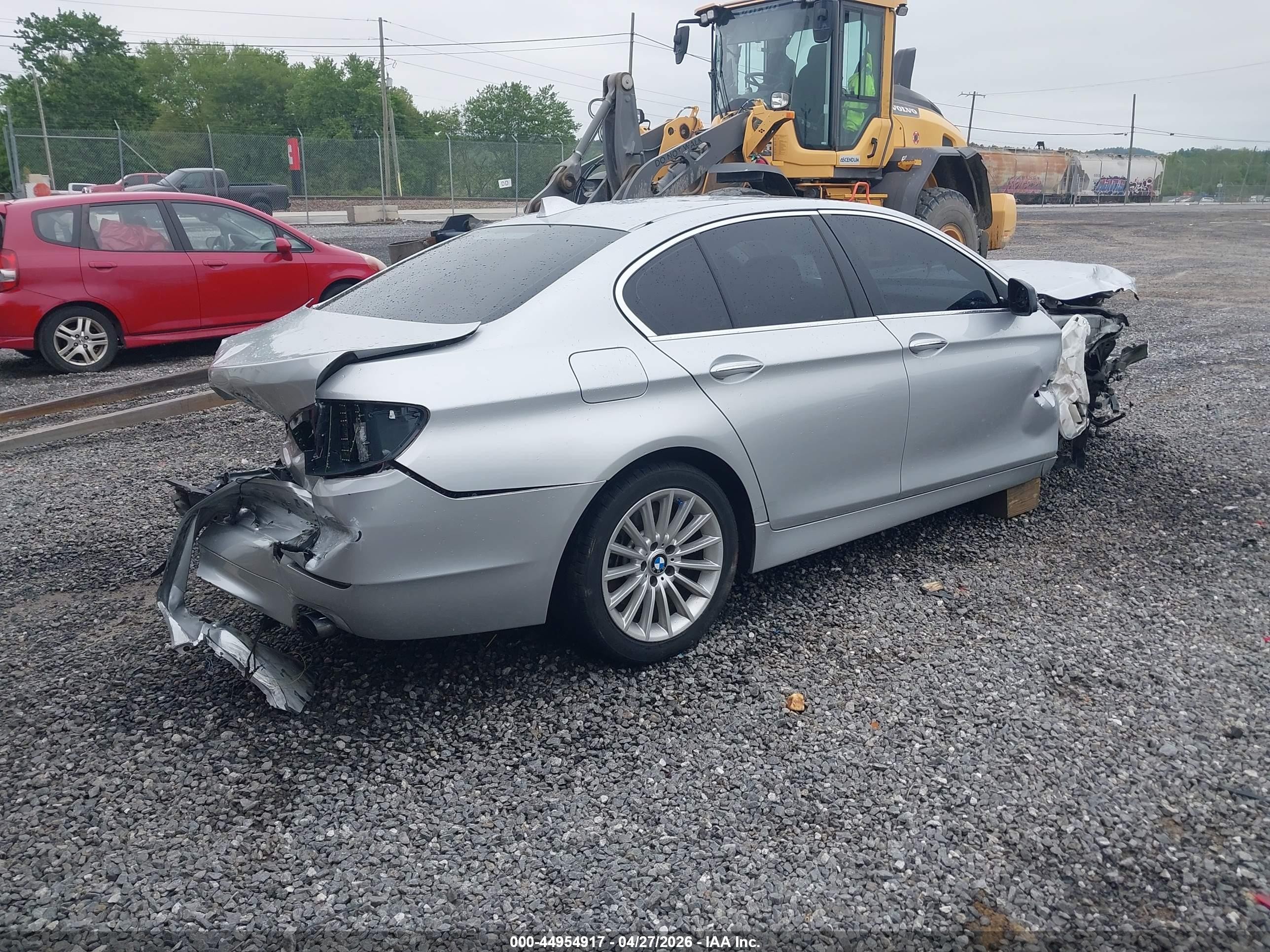 2013 Bmw 535i Silver vin: WBAFR7C57DC823218