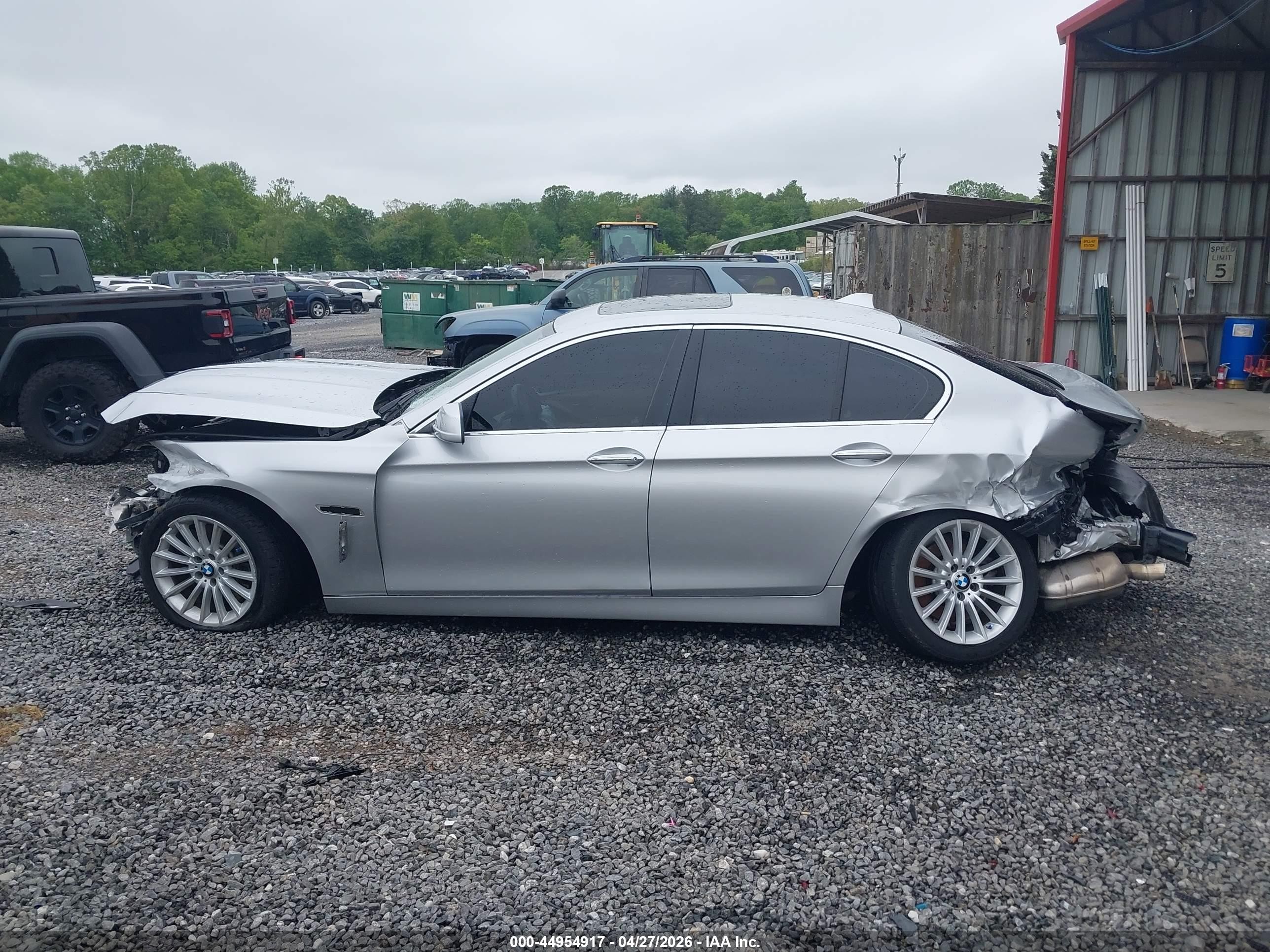 2013 Bmw 535i Silver vin: WBAFR7C57DC823218