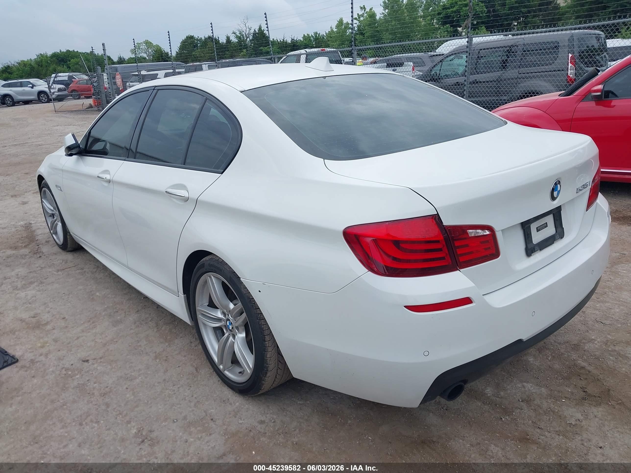 2013 Bmw 535i   White vin: WBAFR7C57DC824353