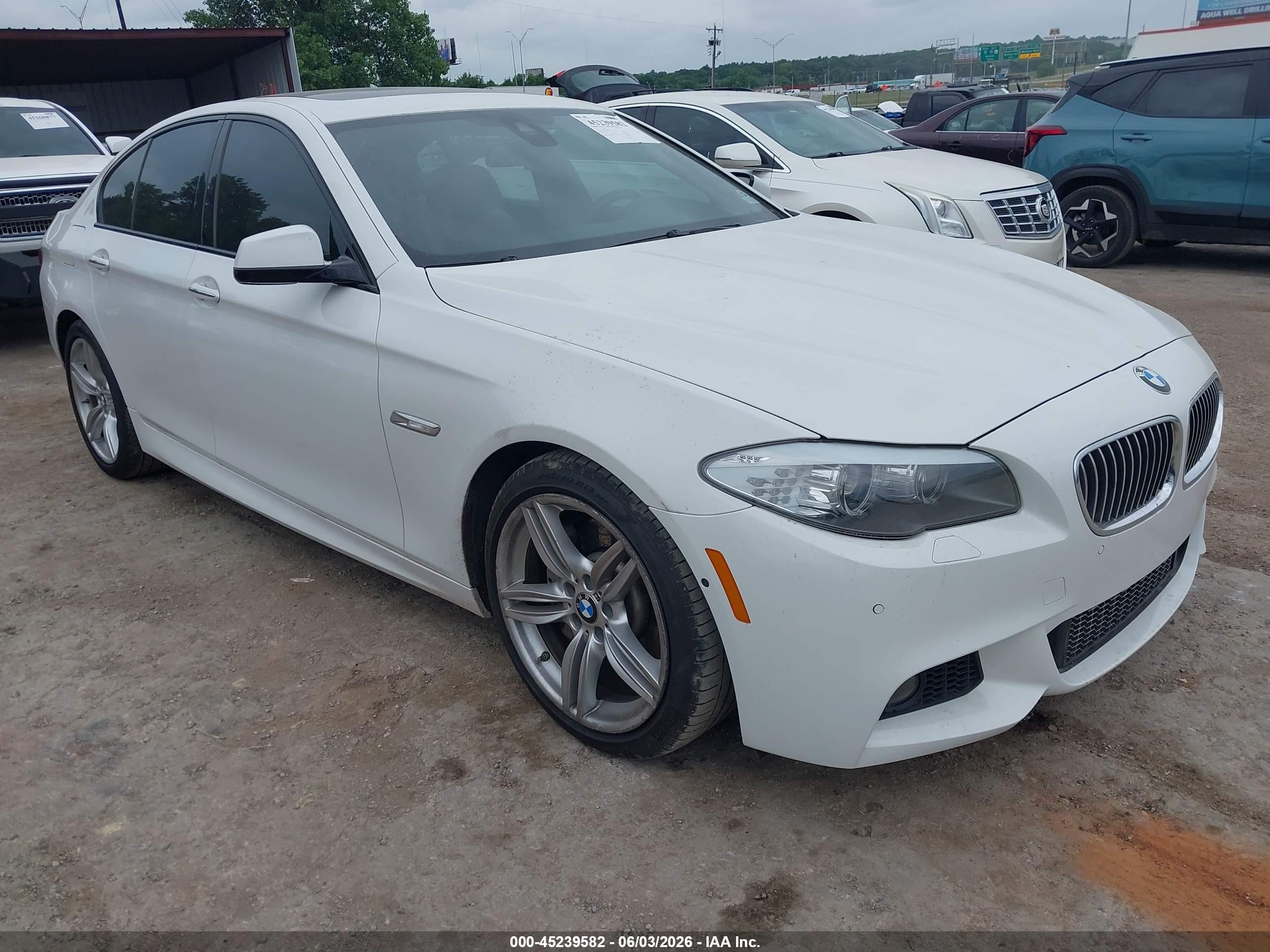 2013 Bmw 535i   White vin: WBAFR7C57DC824353