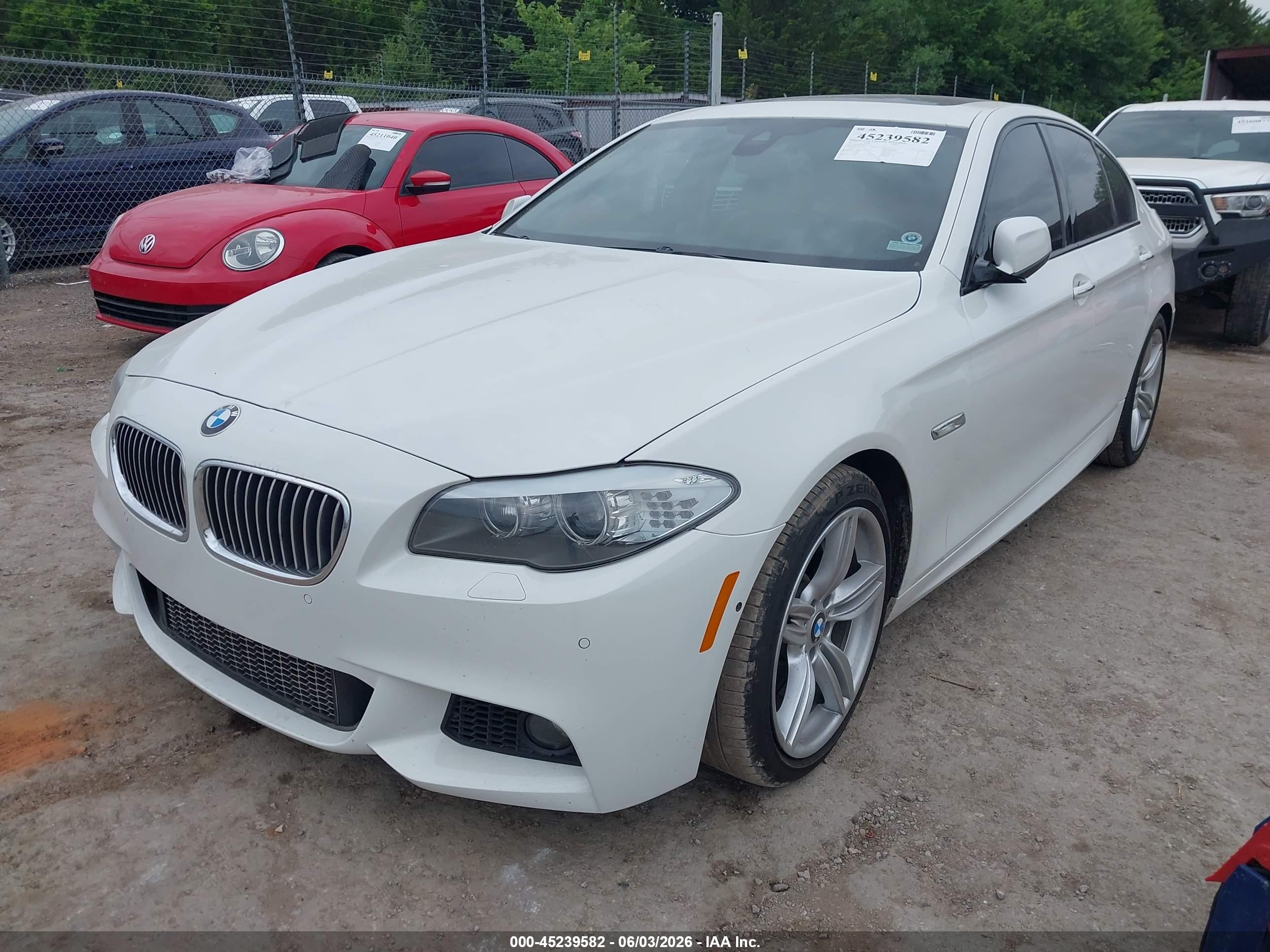 2013 Bmw 535i   White vin: WBAFR7C57DC824353