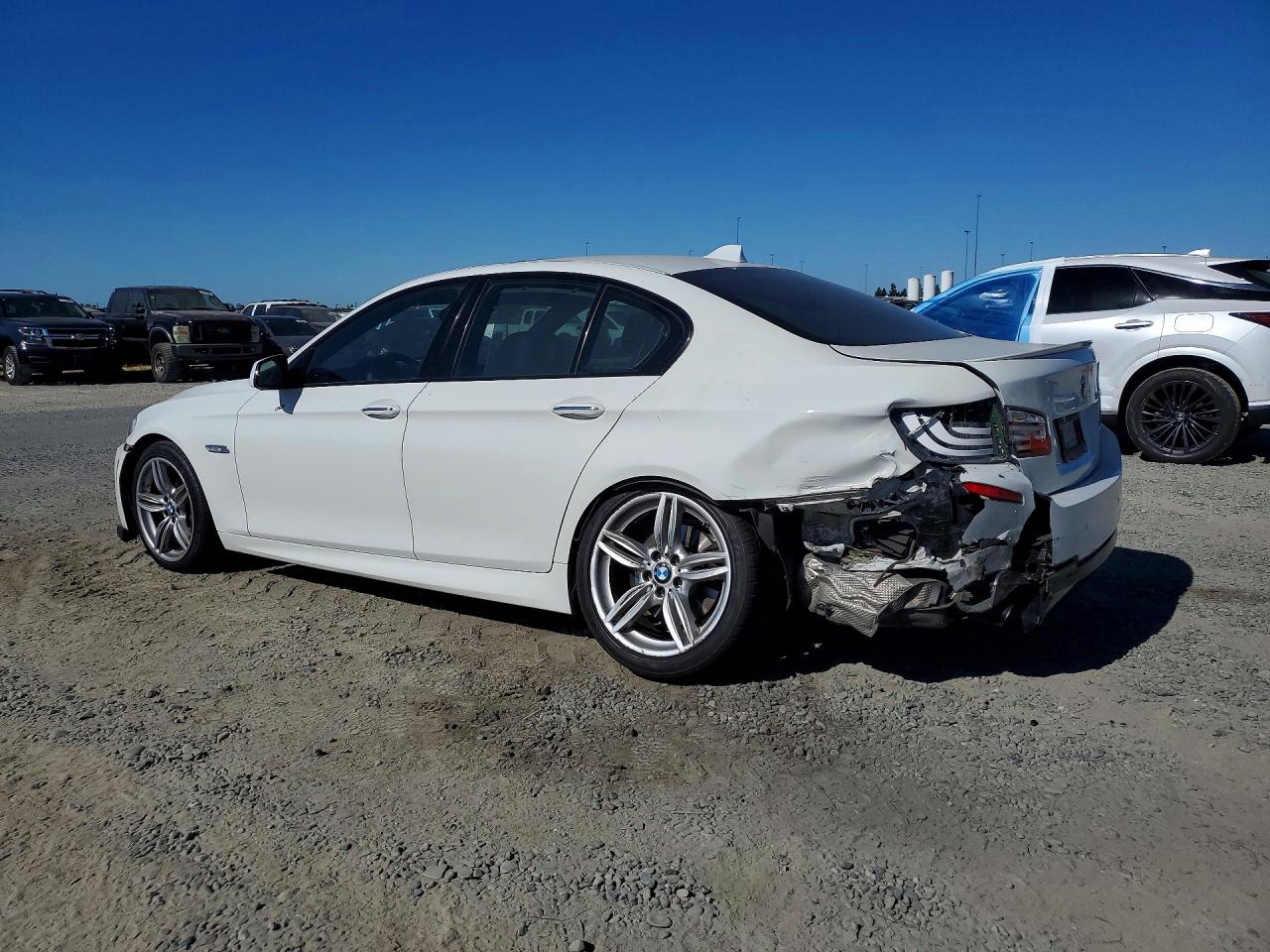 2011 Bmw 535 I White vin: WBAFR7C58BC803928