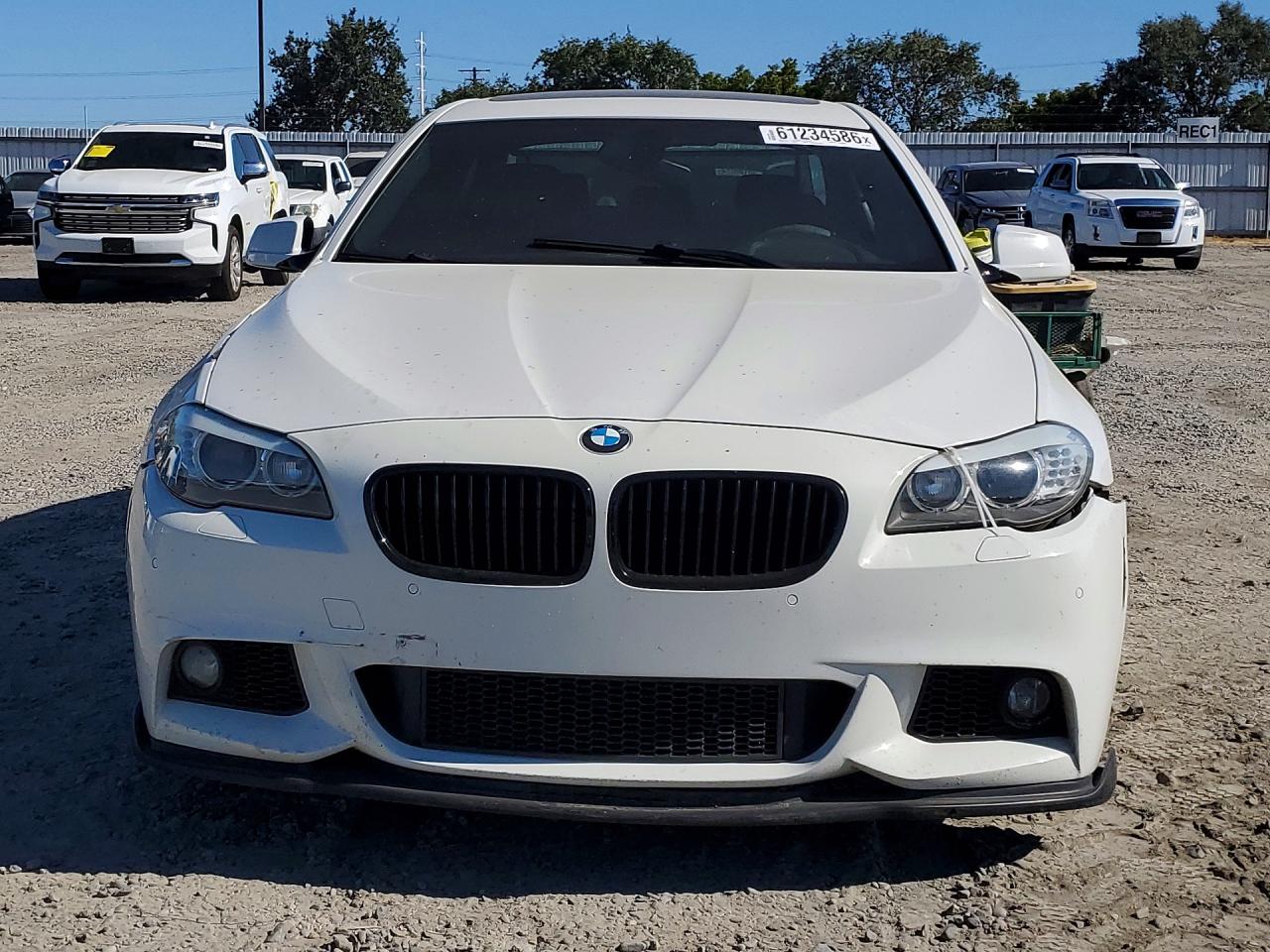 2011 Bmw 535 I White vin: WBAFR7C58BC803928
