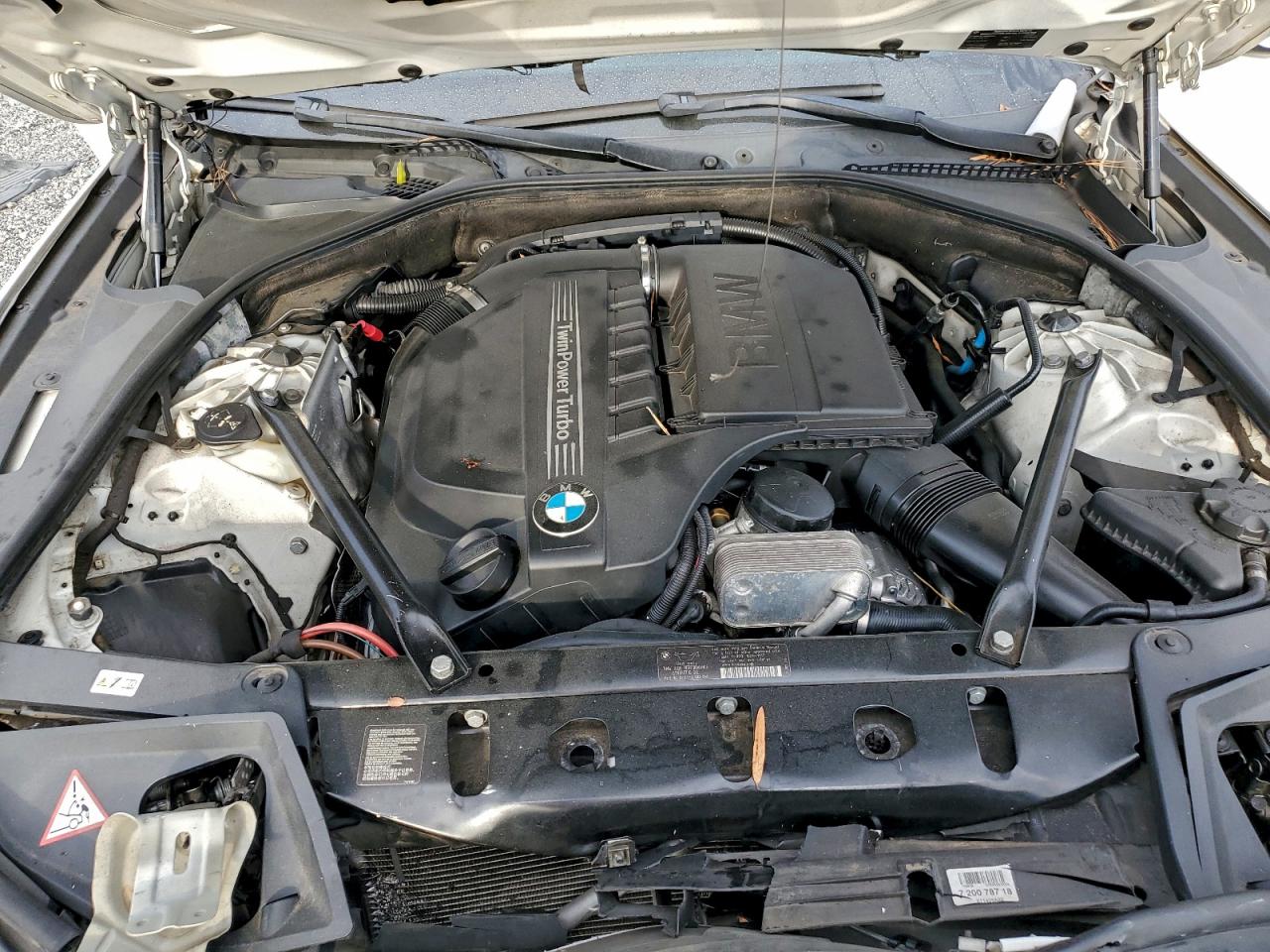 2012 Bmw 535 I White vin: WBAFR7C58CC812646