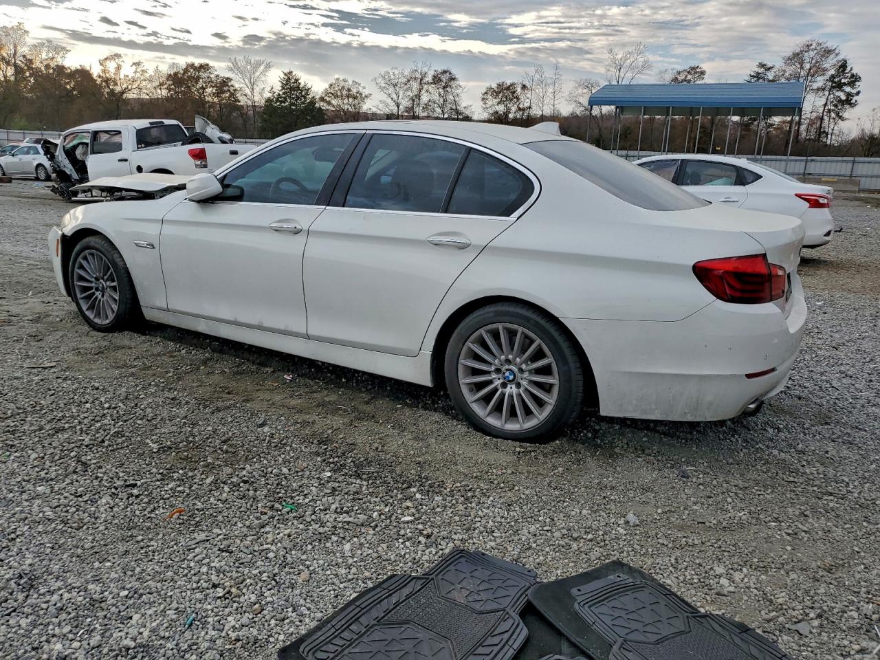 2012 Bmw 535 I White vin: WBAFR7C58CC812646