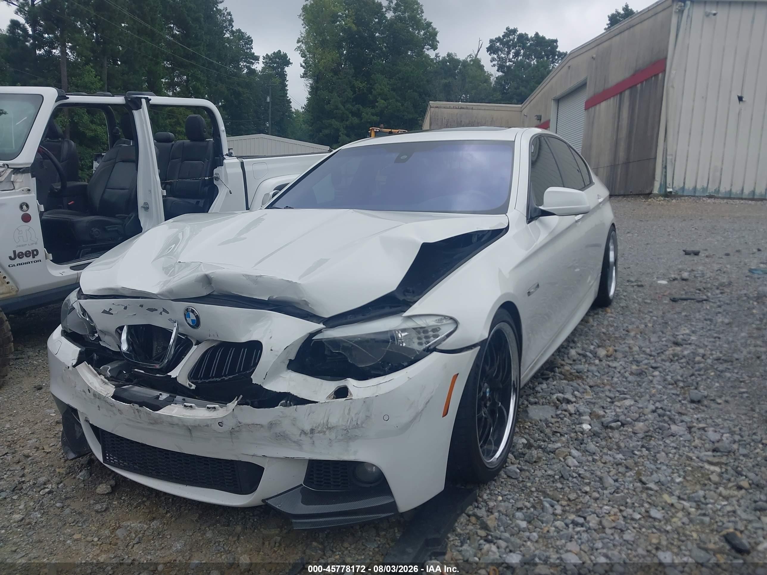 2012 Bmw 535i   White vin: WBAFR7C58CC813750