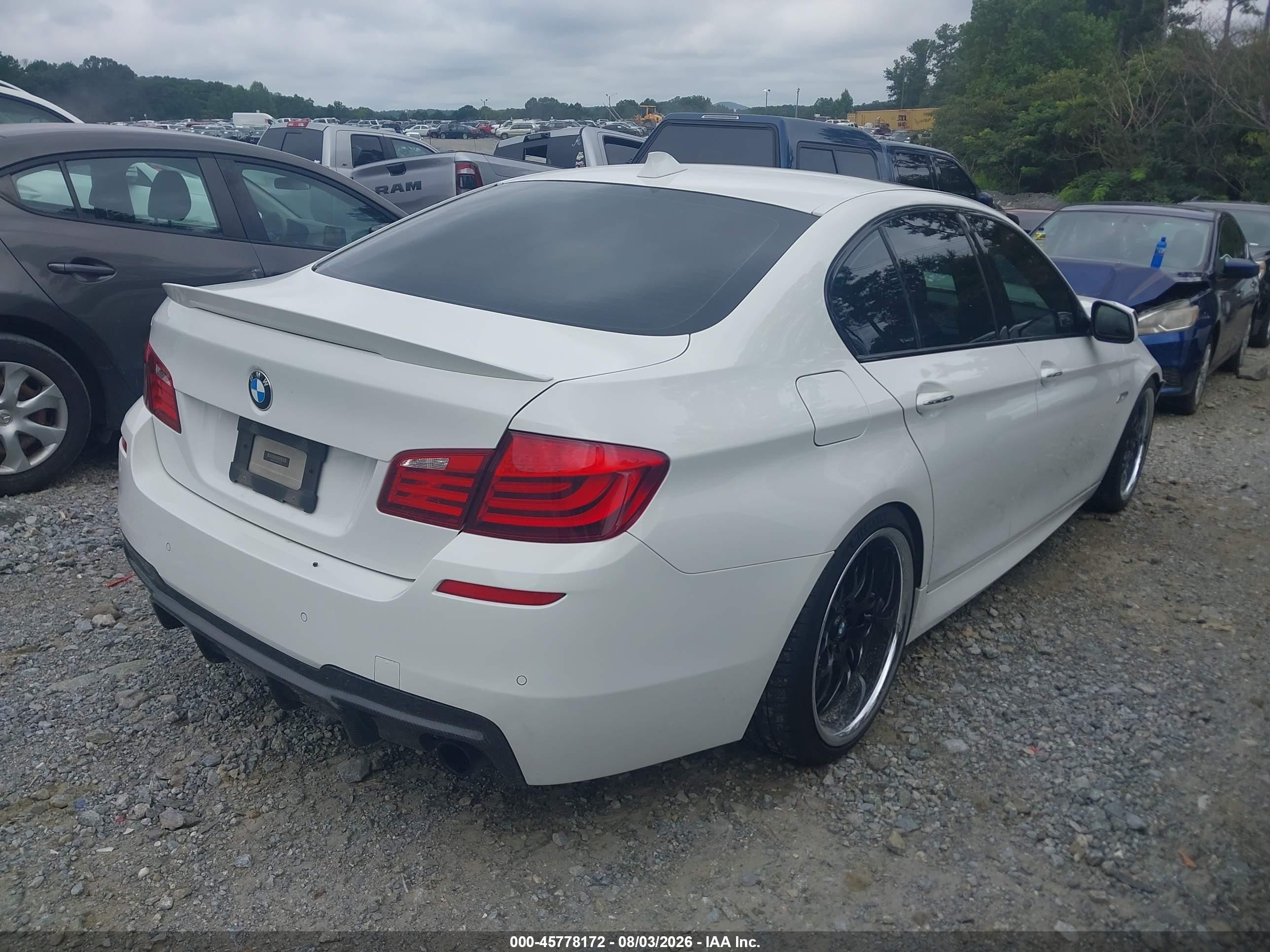2012 Bmw 535i   White vin: WBAFR7C58CC813750