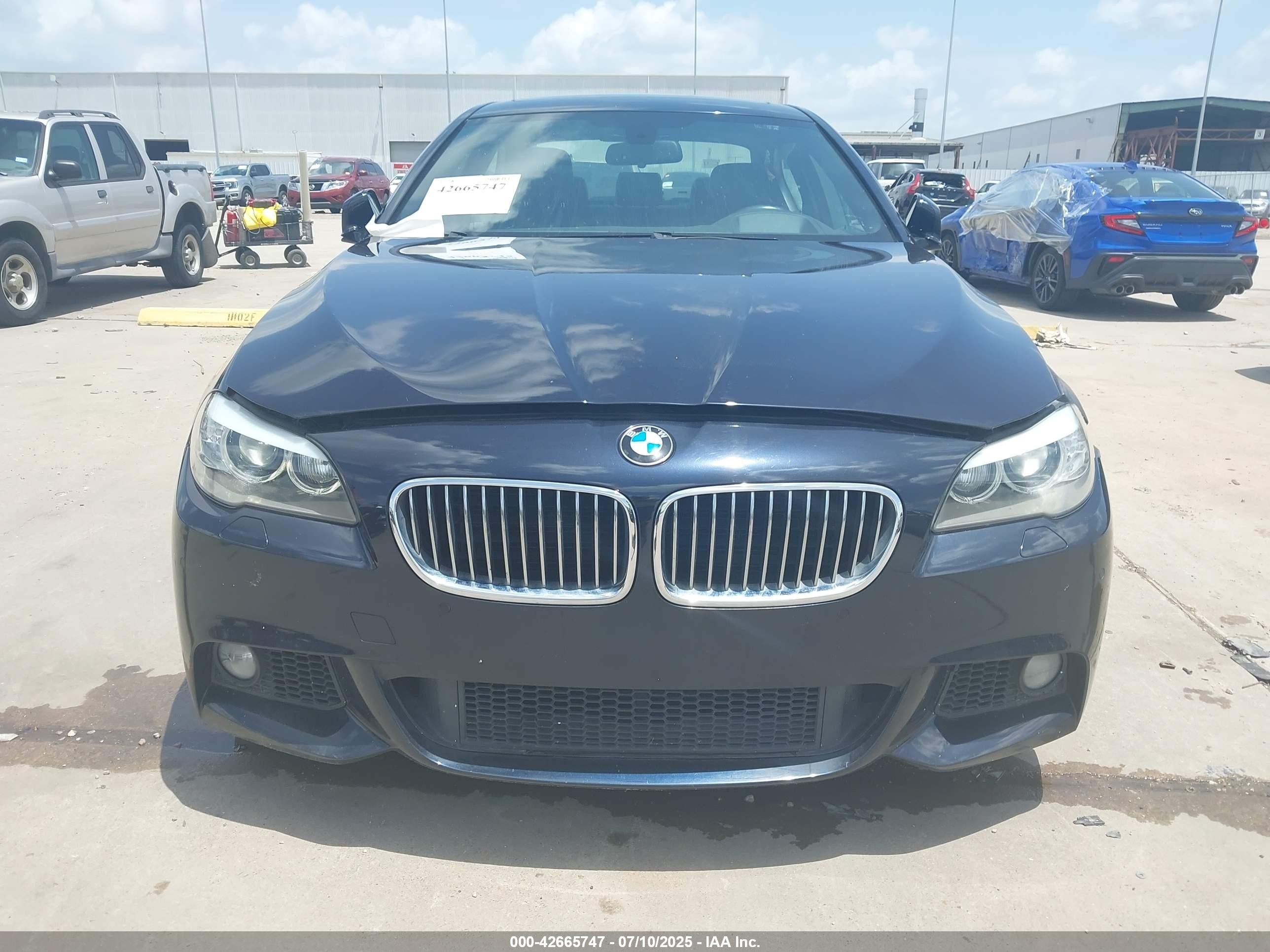 2013 Bmw 535i Черный vin: WBAFR7C58DC829223