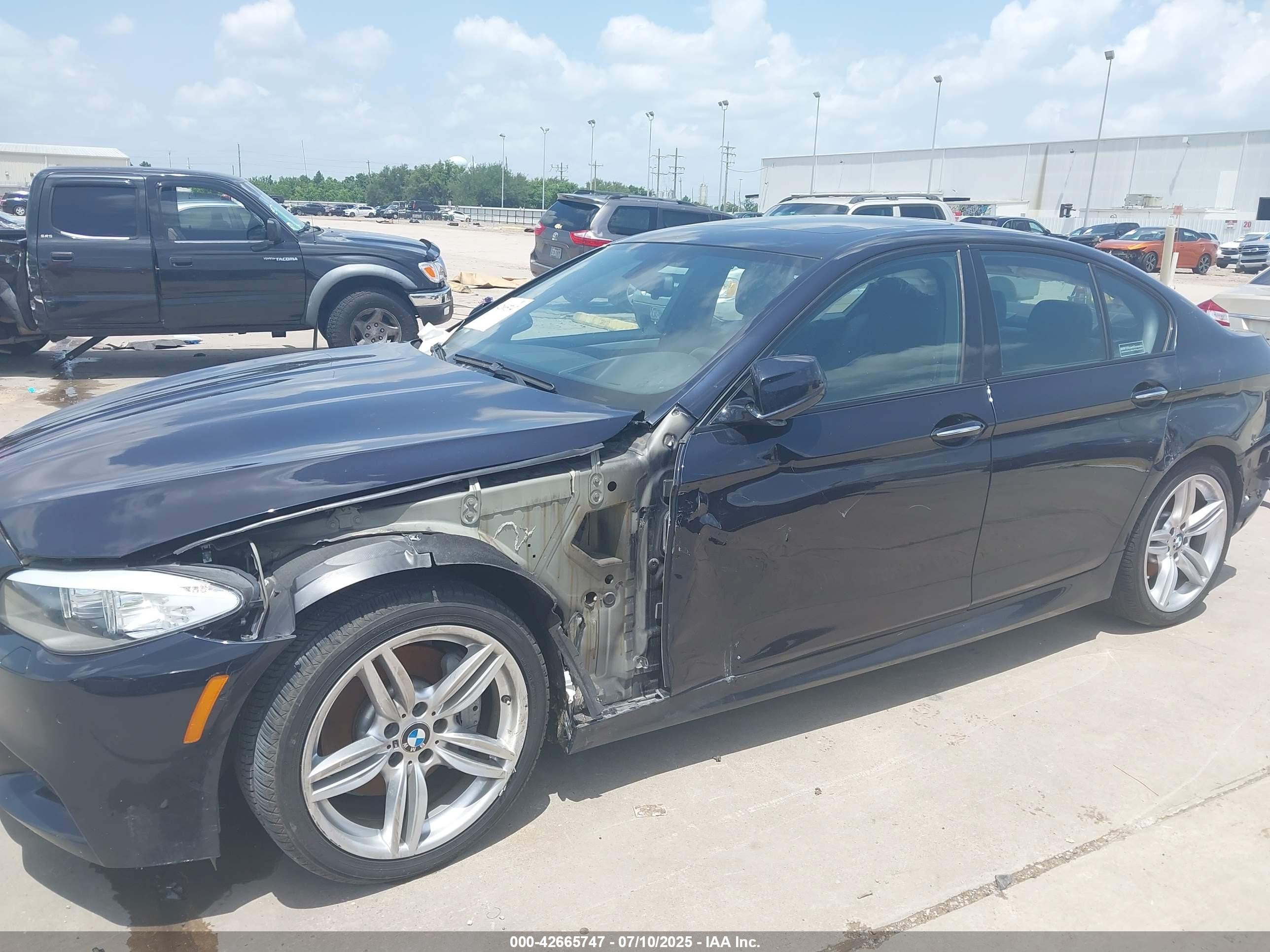 2013 Bmw 535i Черный vin: WBAFR7C58DC829223