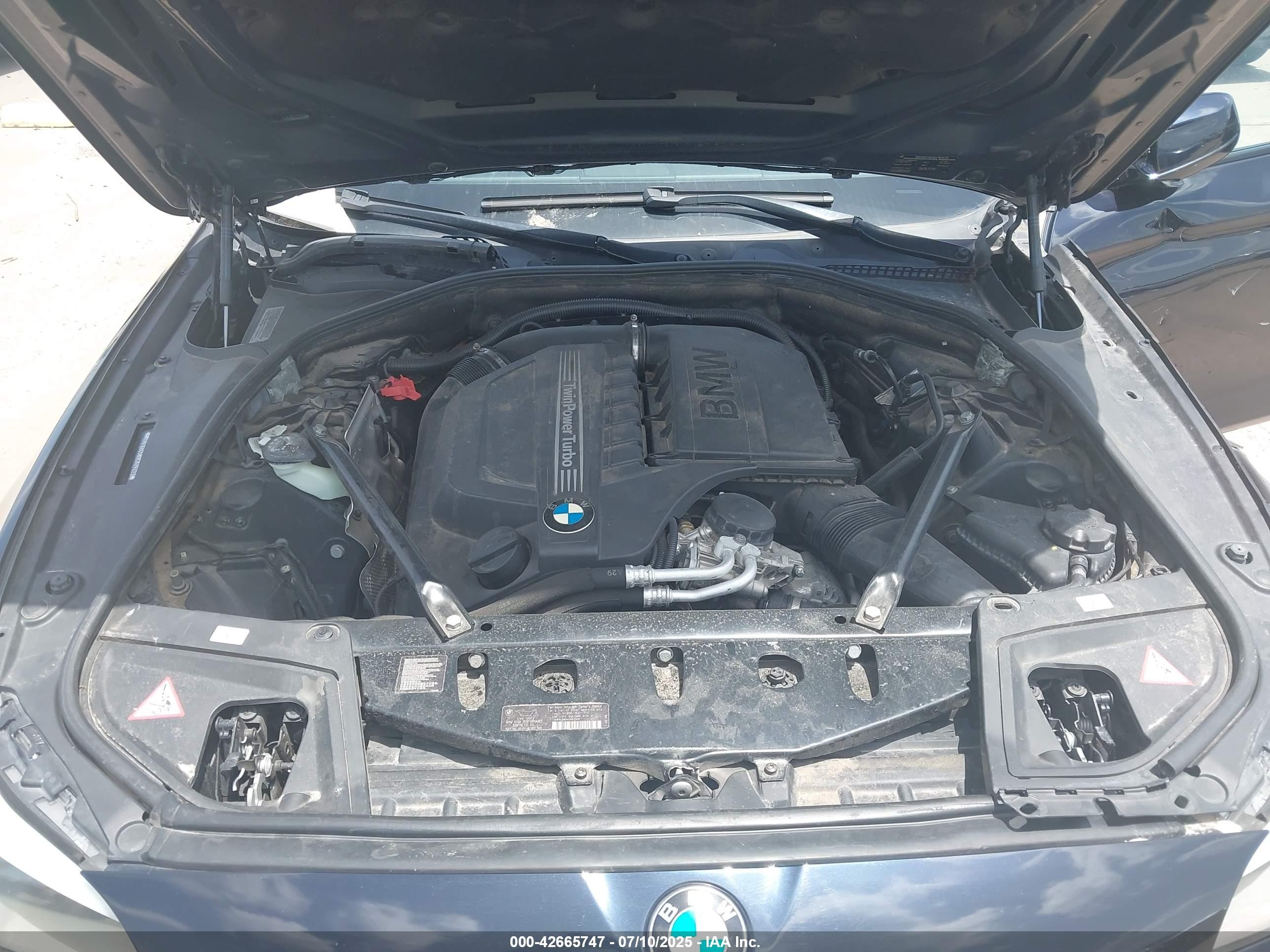 2013 Bmw 535i Черный vin: WBAFR7C58DC829223
