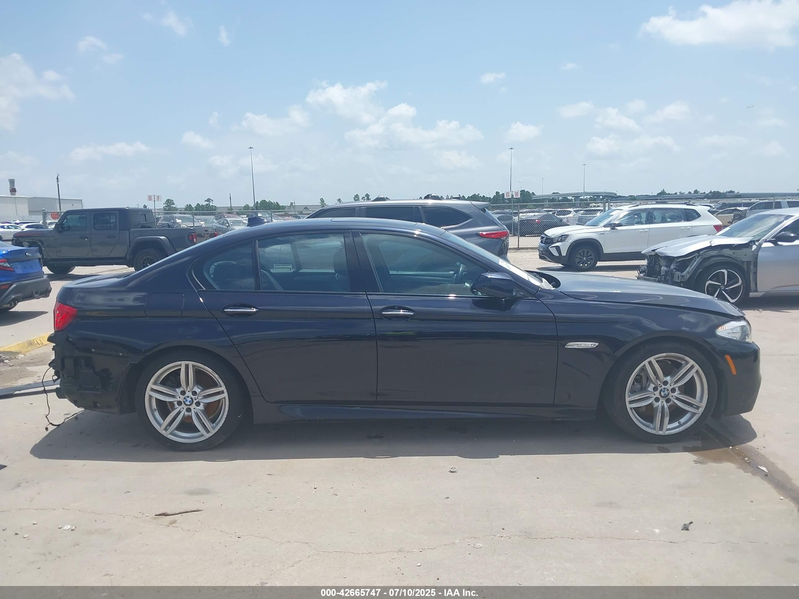 2013 Bmw 535i Черный vin: WBAFR7C58DC829223