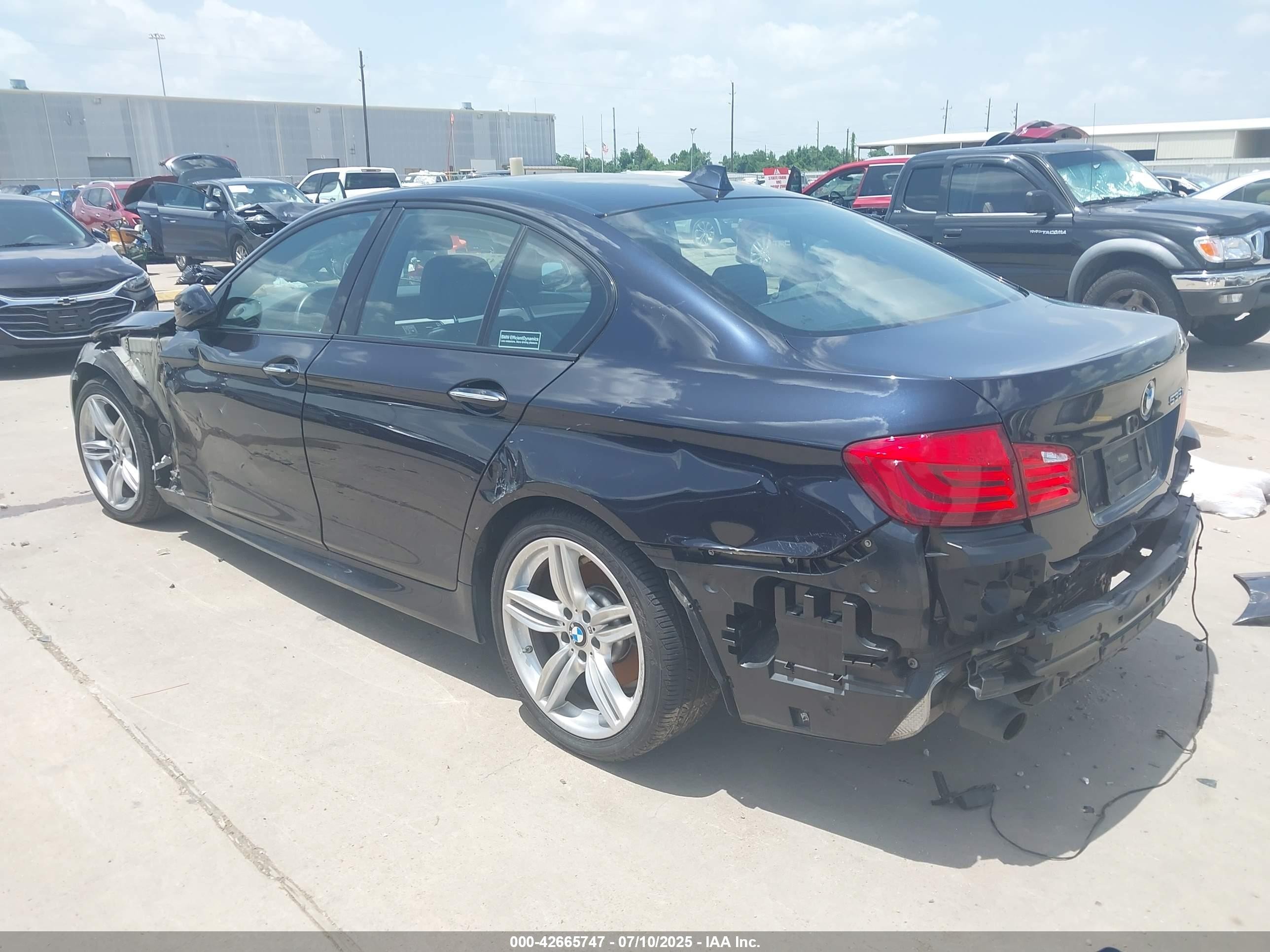 2013 Bmw 535i Черный vin: WBAFR7C58DC829223