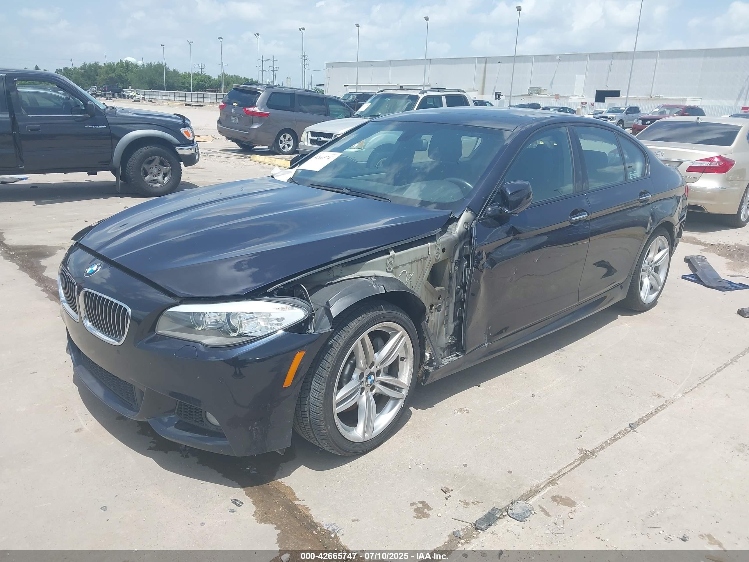 2013 Bmw 535i Черный vin: WBAFR7C58DC829223