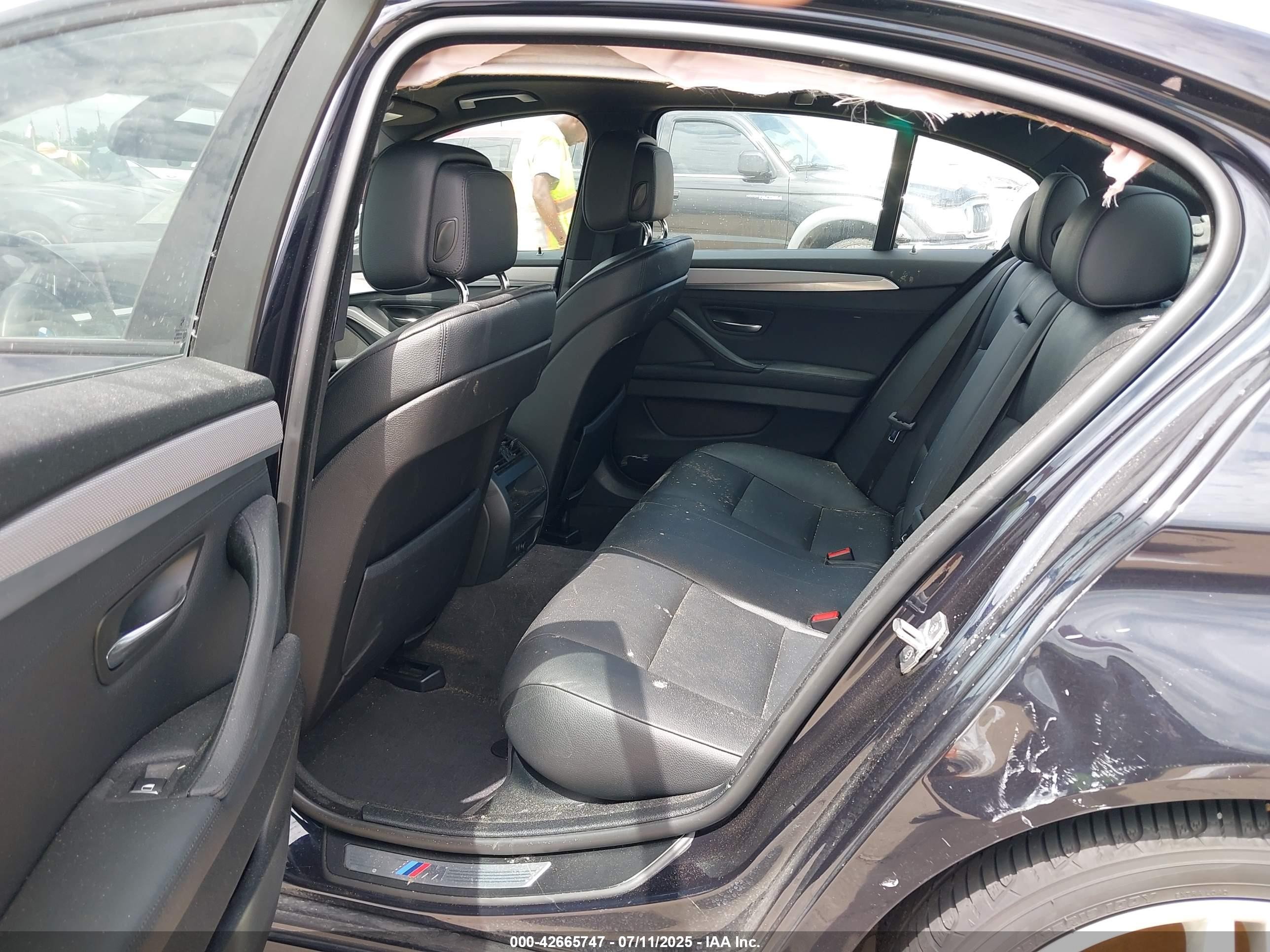 2013 Bmw 535i Черный vin: WBAFR7C58DC829223