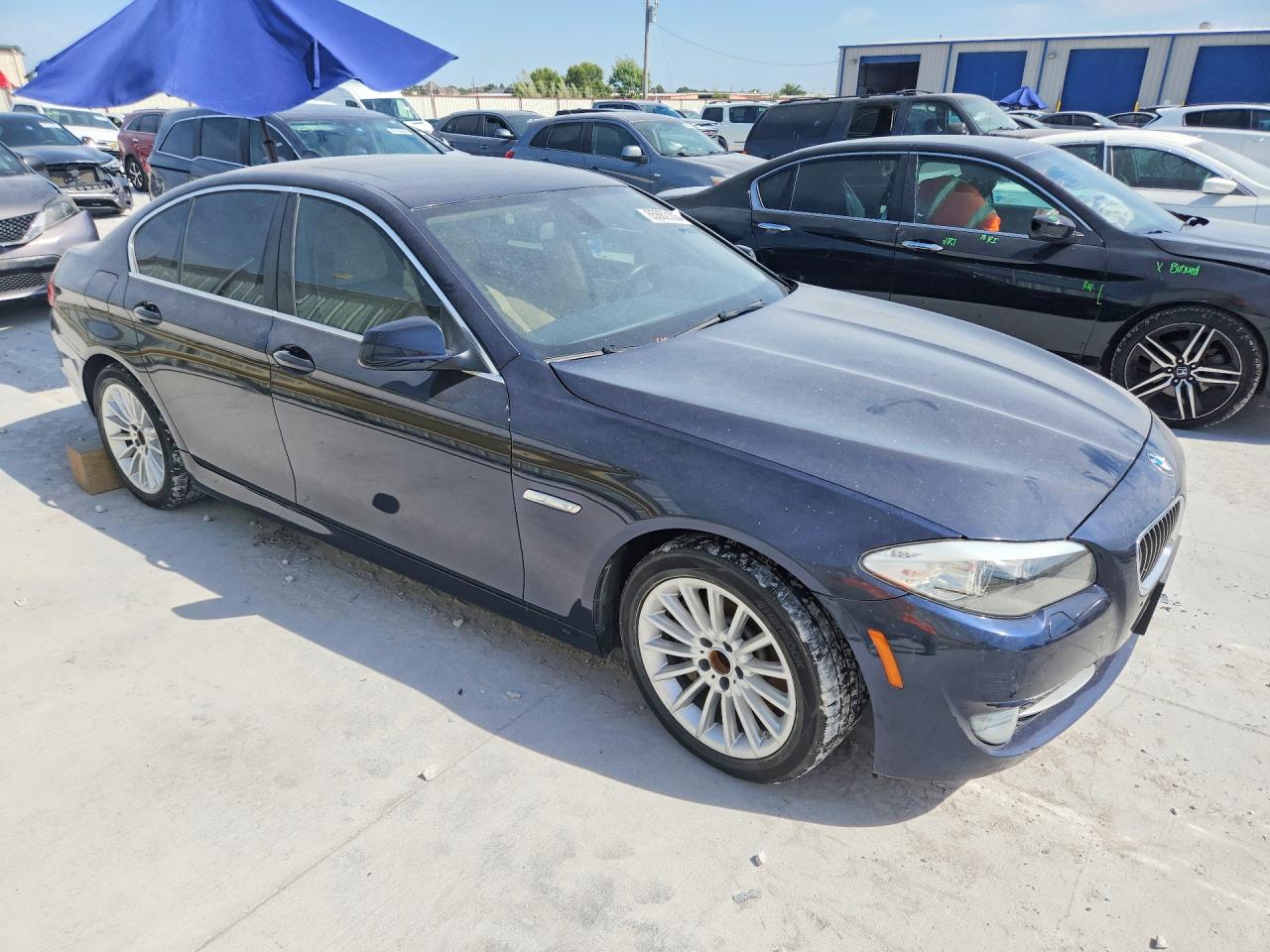 2011 Bmw 535 I Blue vin: WBAFR7C59BC601356