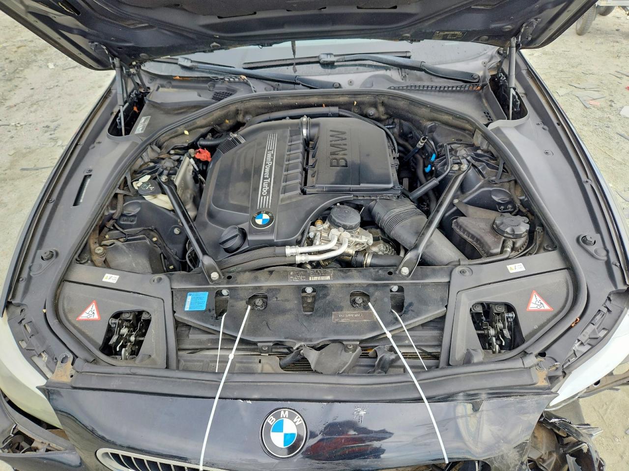 2011 Bmw 535 I Black vin: WBAFR7C59BC601972