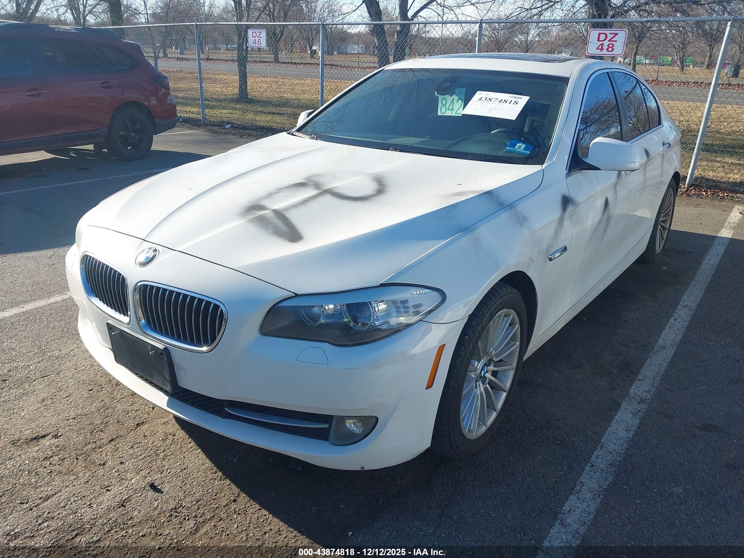 2011 Bmw 535i   White vin: WBAFR7C59BC605794