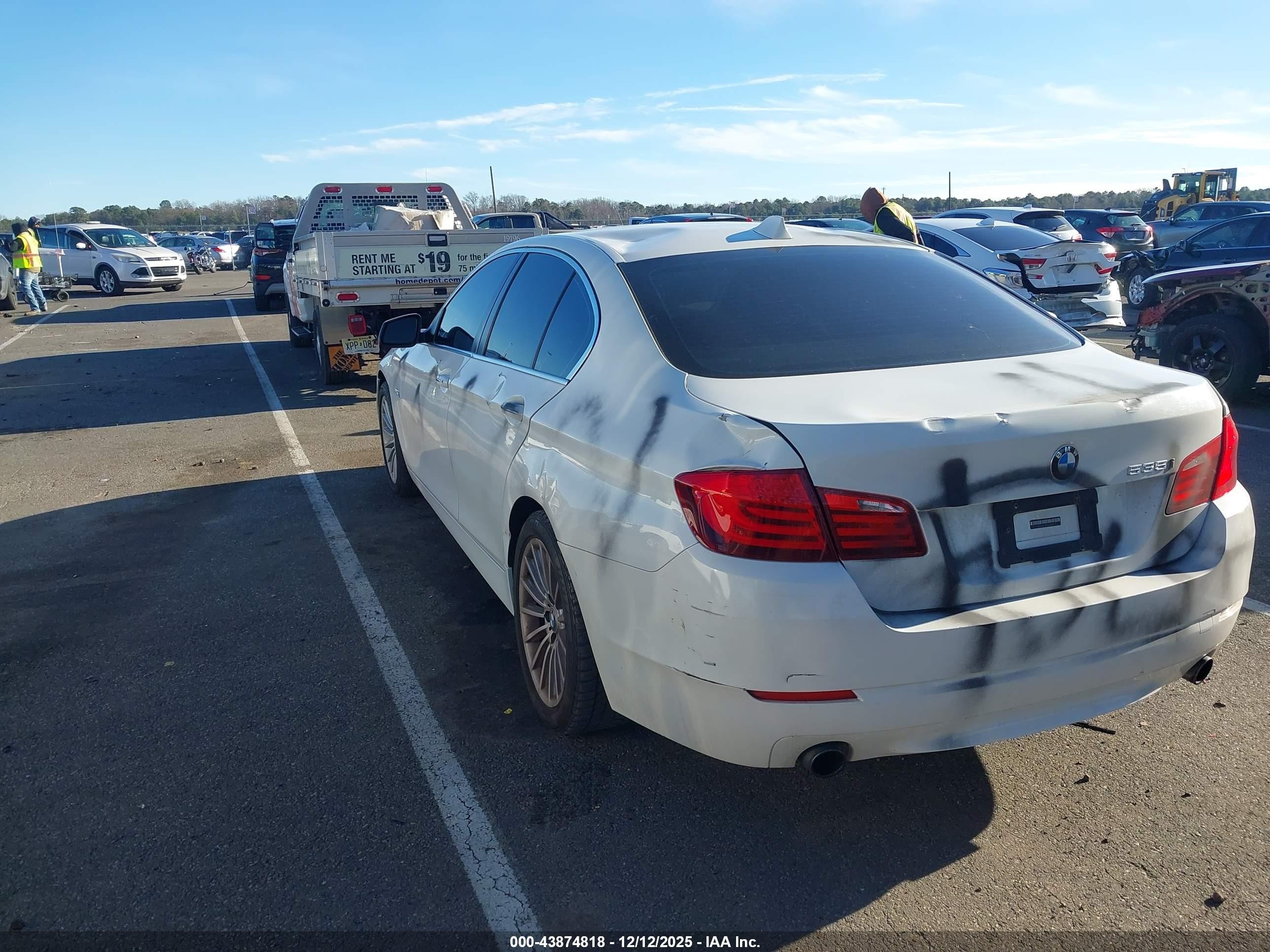 2011 Bmw 535i   White vin: WBAFR7C59BC605794