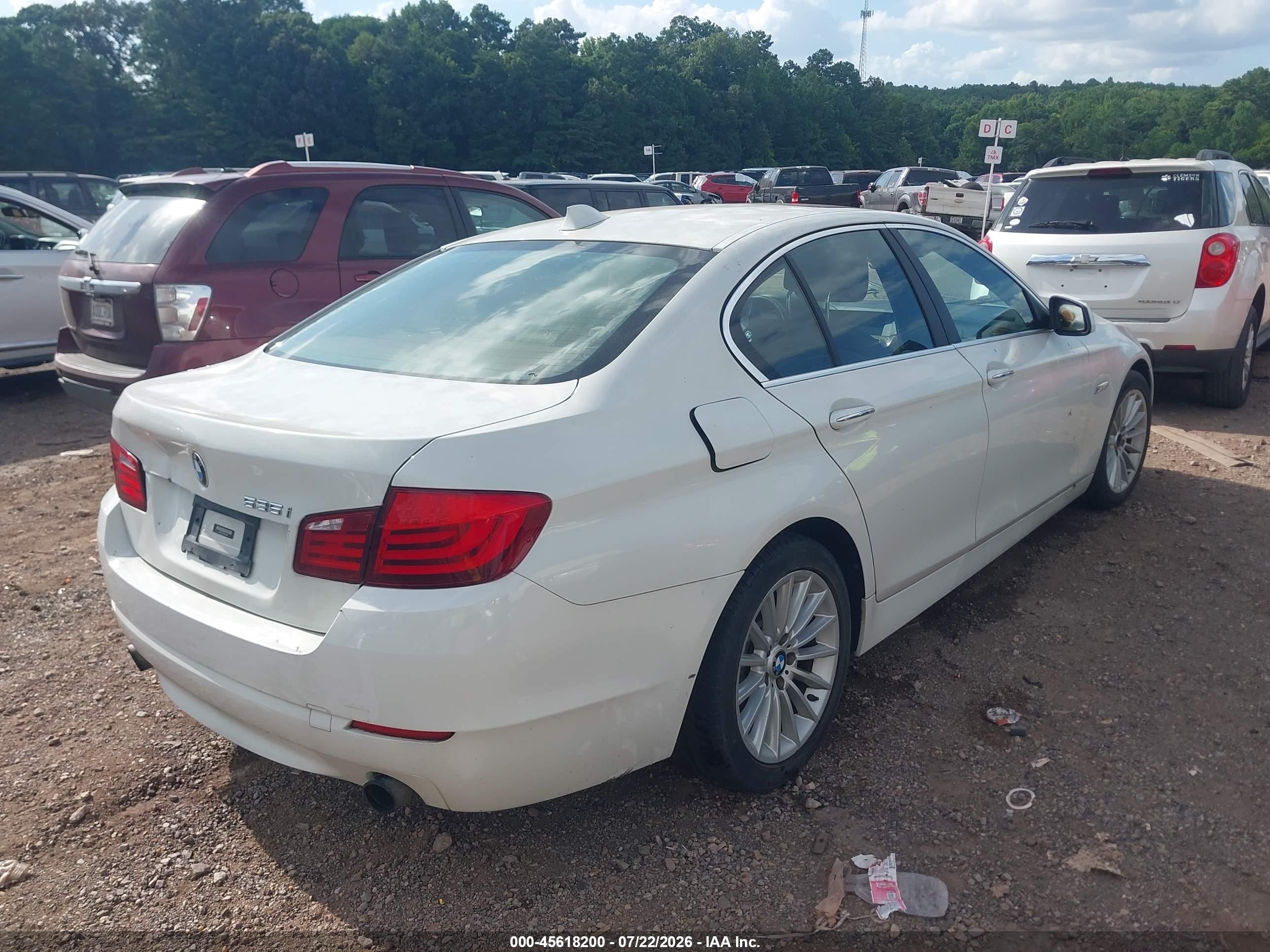2011 Bmw 535i   White vin: WBAFR7C59BC805834