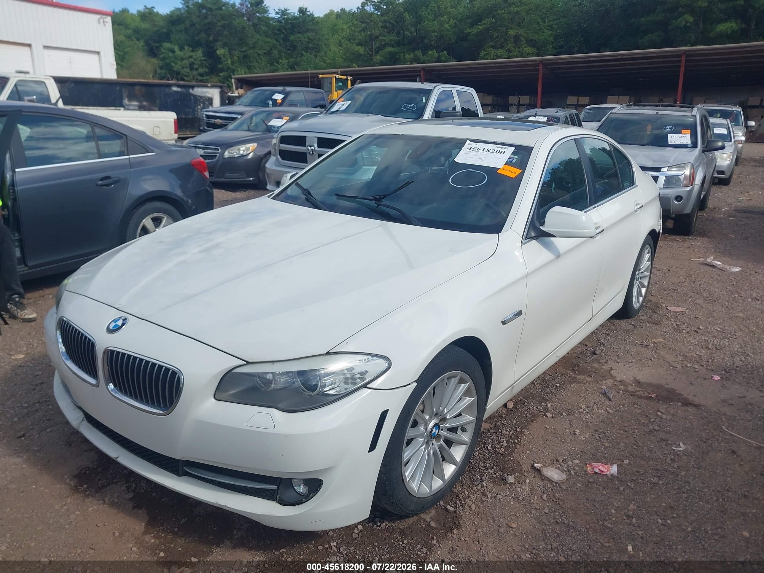 2011 Bmw 535i   White vin: WBAFR7C59BC805834