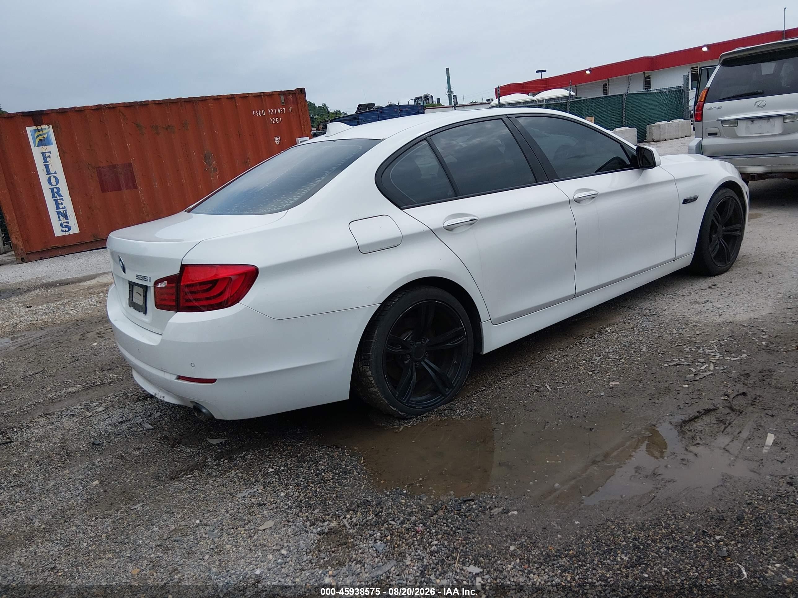 2012 Bmw 535i   White vin: WBAFR7C59CC808220
