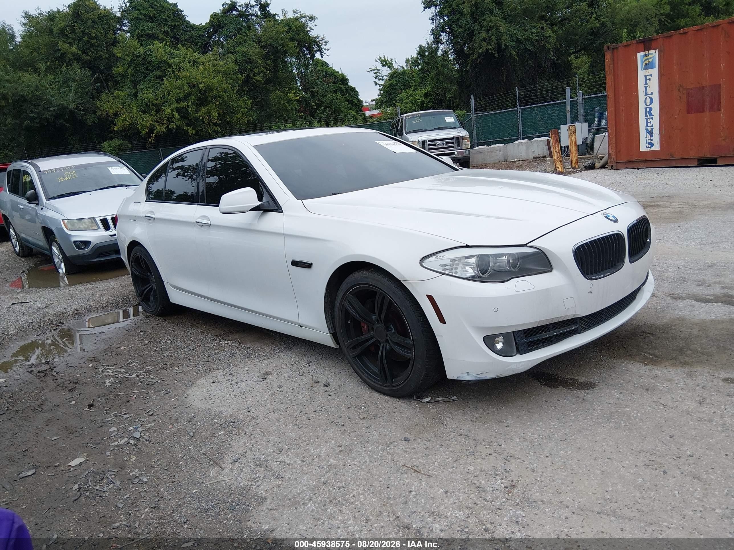 2012 Bmw 535i   White vin: WBAFR7C59CC808220