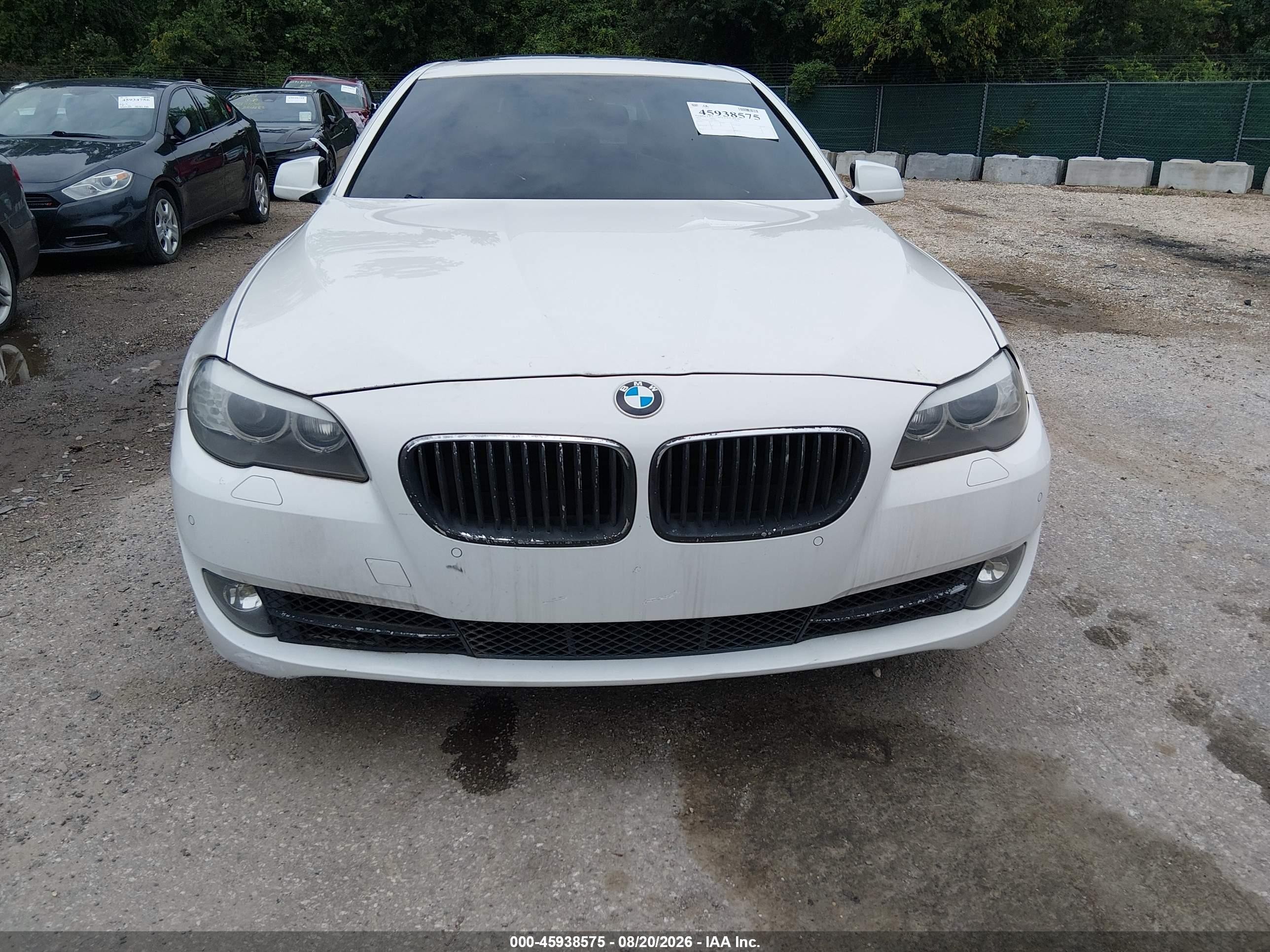 2012 Bmw 535i   White vin: WBAFR7C59CC808220