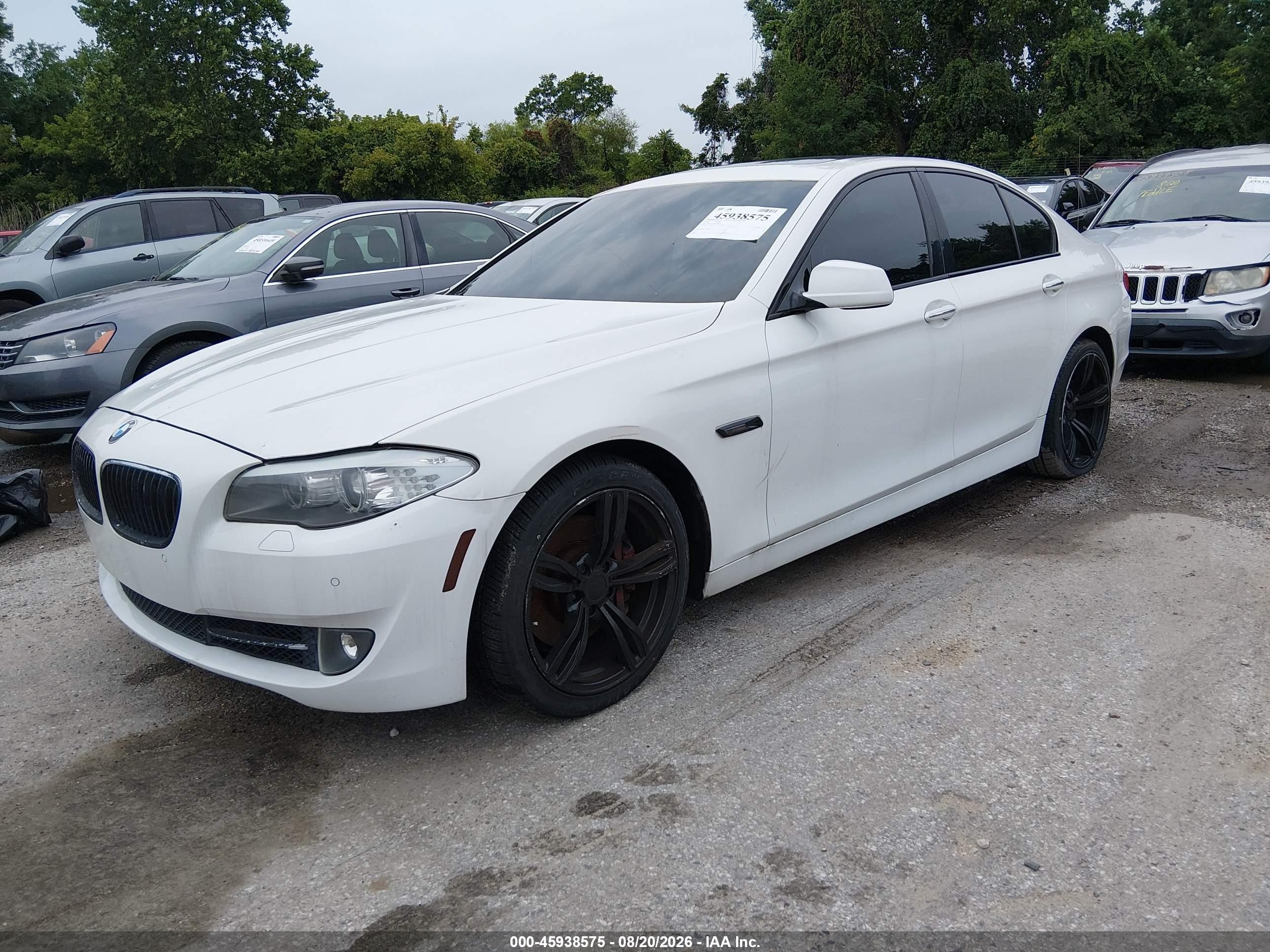 2012 Bmw 535i   White vin: WBAFR7C59CC808220